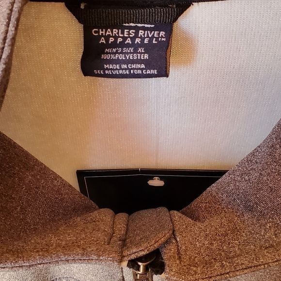 Other Charles River Apparel Heather Gray Cambridge Full Zip Mock N Size US XL / EU 56 / 4 - 3 Thumbnail