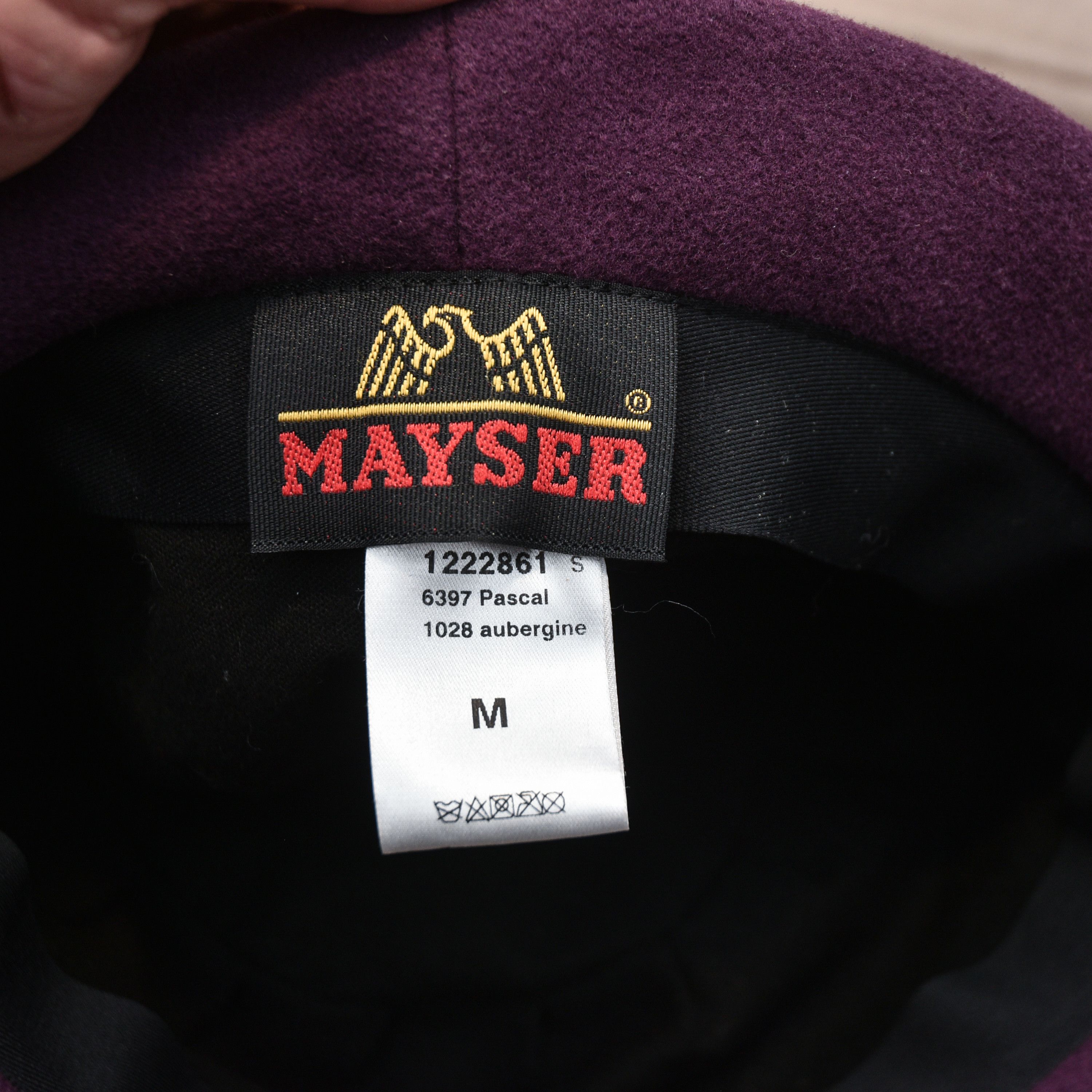 John Mayer Vintage Mayser Pascal Wool Felt Cloche Hat Aubergine Purple Size ONE SIZE - 8 Thumbnail