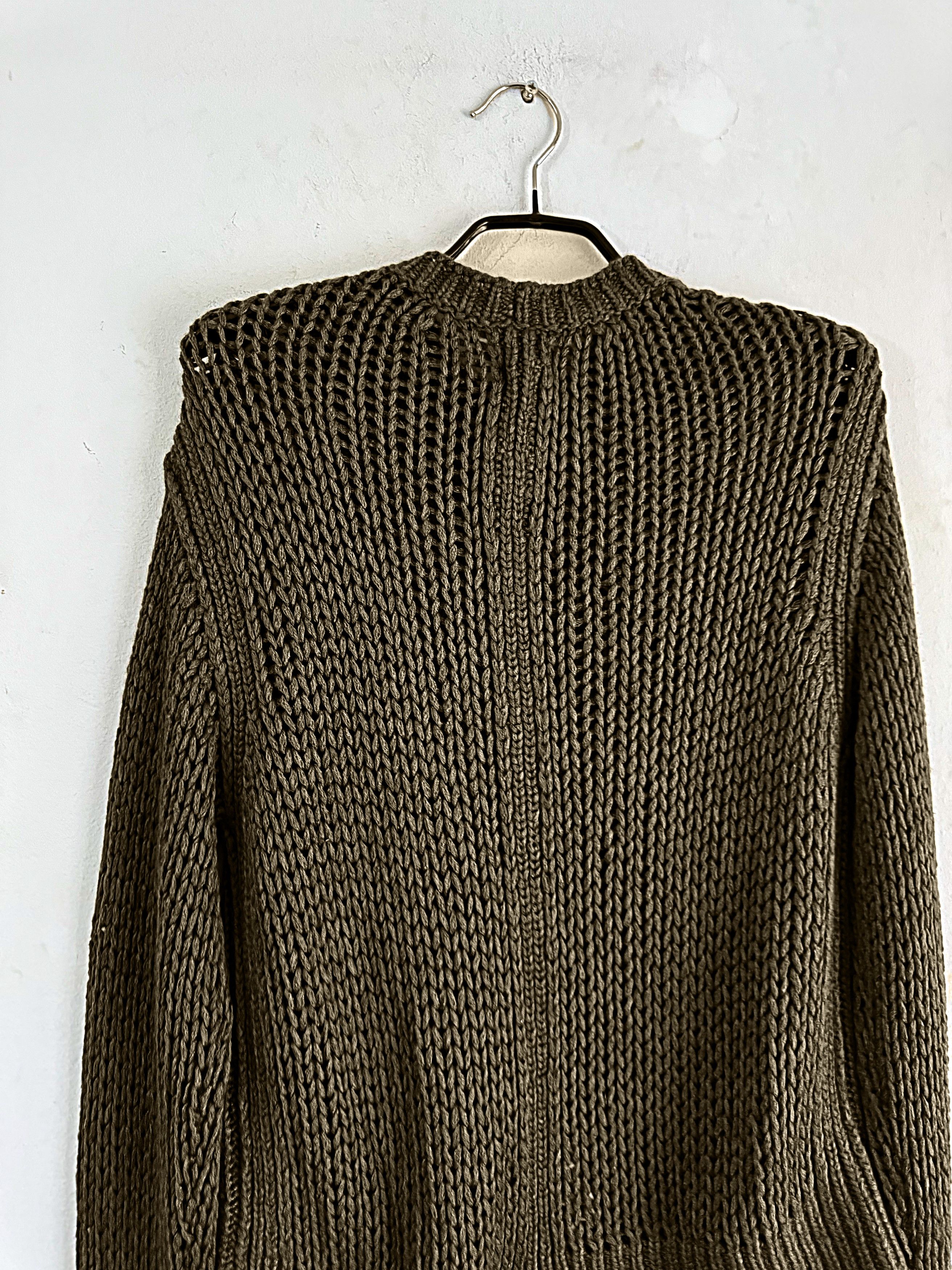 Rick Owens Cashmere&Silk Las Palmas Open-Knit Sweater Size US M / EU 48-50 / 2 - 6 Thumbnail
