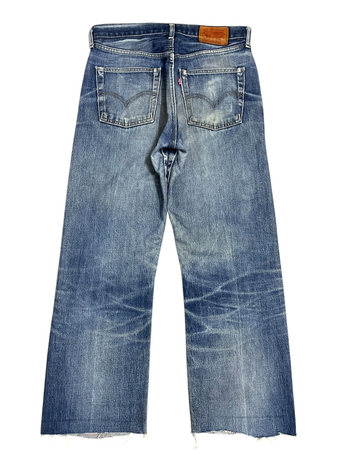 Levi's Vintage 80s Levi’s Big E Salvaged Distressed Cropped Jeans Size US 31 - 11 Thumbnail
