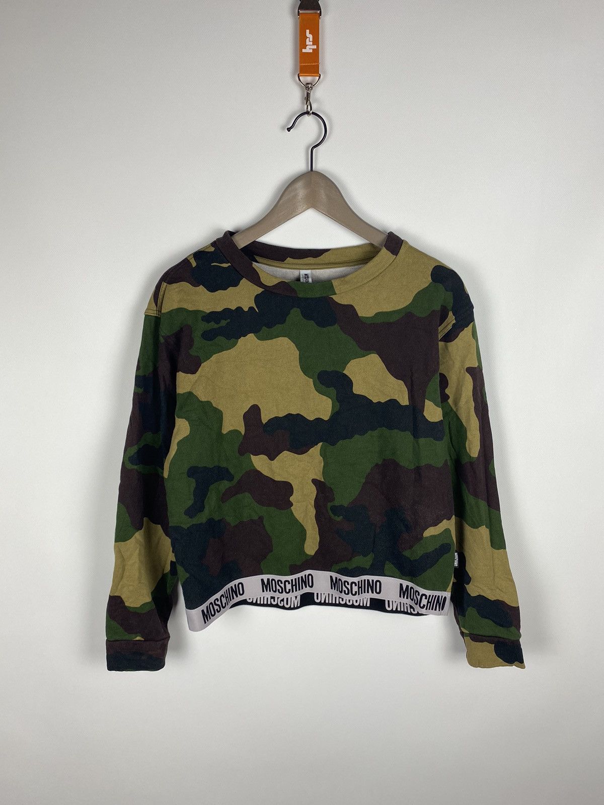 MOSCHINO UNDRWEAR MILITARE CAMOUFLAGE SWEATSHIRT LUXURY