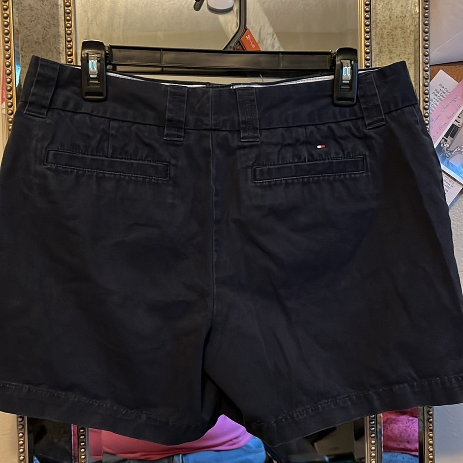 Tommy Hilfiger Ladies Tommy Hilfiger blue high rise shorts size 10 Size 32" / US 10 / IT 46 - 2 Thumbnail