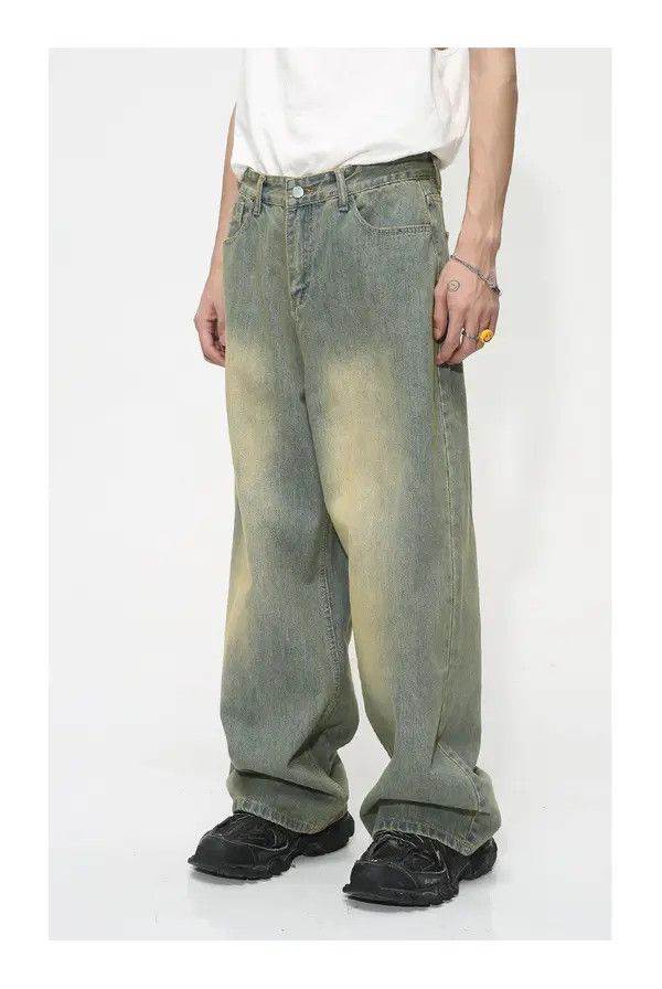 Japanese Brand Kokubu x Juri Loose washed distressed vintage gradient jeans Size US 32 / EU 48 - 3 Thumbnail