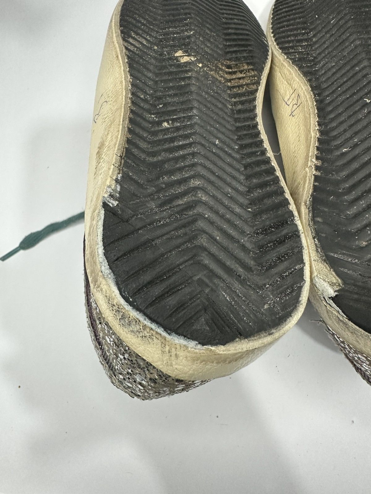 Golden Goose Golden Goose Superstar Glitter & Suede Multicolored Sneakers Size US 8 / IT 38 - 12 Thumbnail