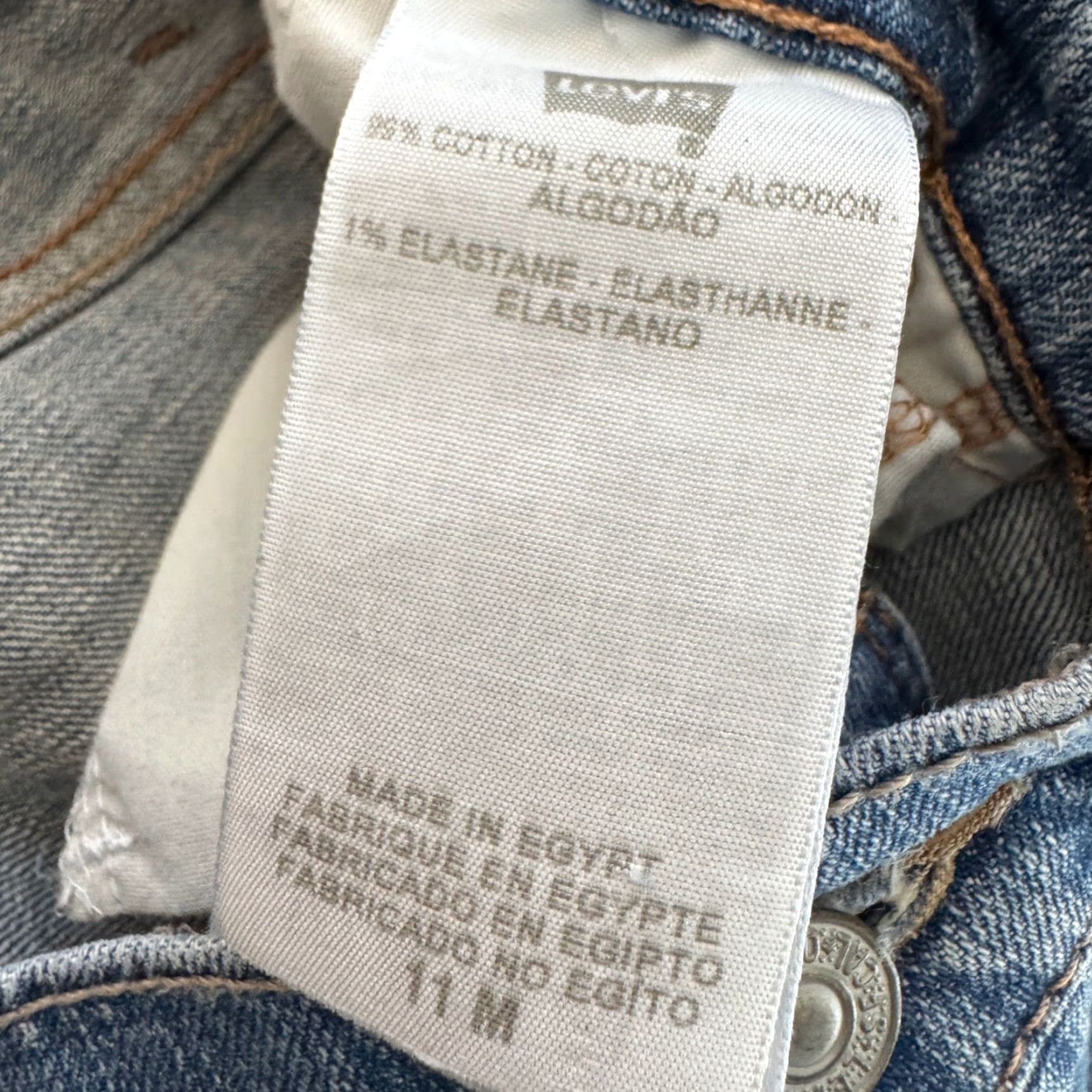 Levi's Levis 524 Too Superlow Bootcut Jeans Women 11M Medium Wash Denim Flare Pockets Stretch Vintage-Inspired Retro 5-Pocket Rise Low Jeans Size 32" / US 10 / IT 46 - 4 Thumbnail