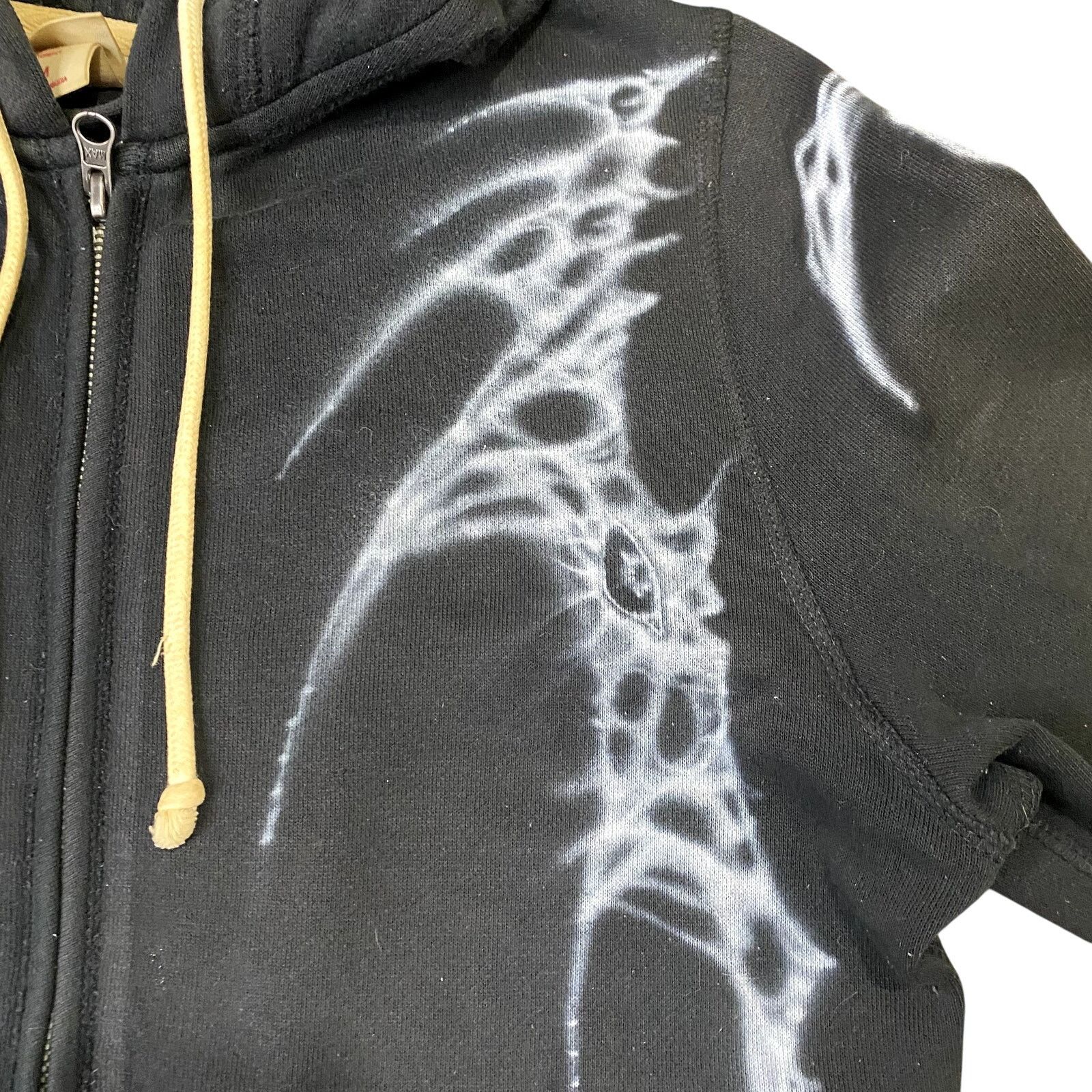 Mossimo Custom Airbrushed DIY Bio Orangic Art to Wear ZipUp Hoodie M Size M / US 6-8 / IT 42-44 - 7 Thumbnail