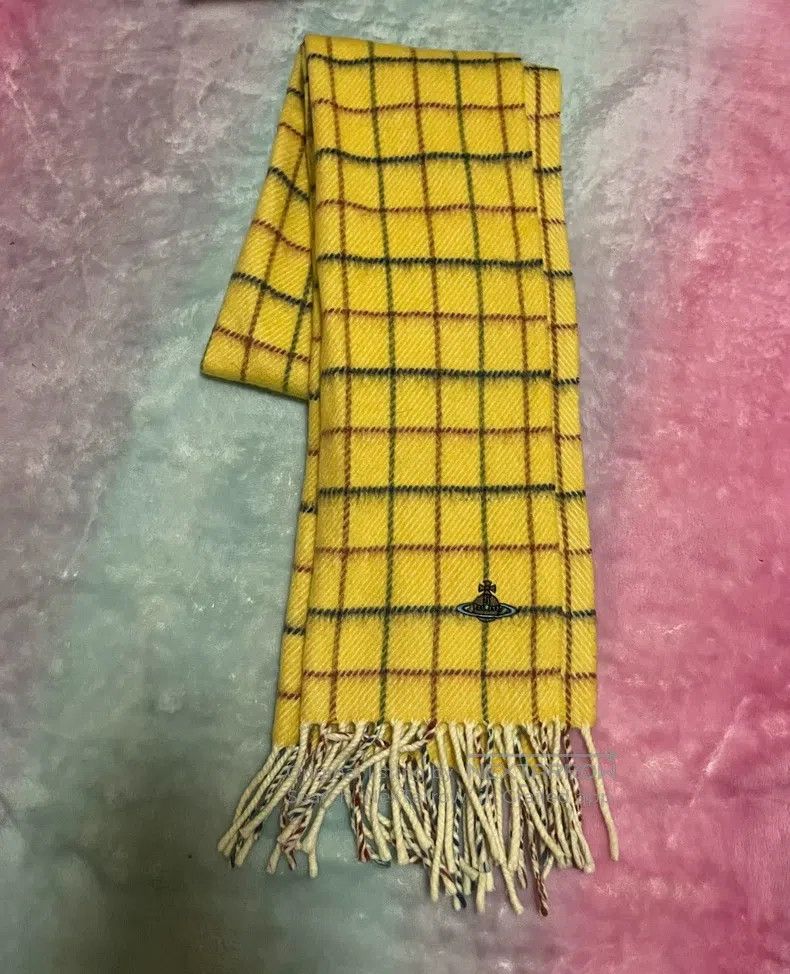 Vivienne Westwood Vivienne Westwood Two-color wool scarf, multicolor Saturn Size ONE SIZE - 4 Thumbnail