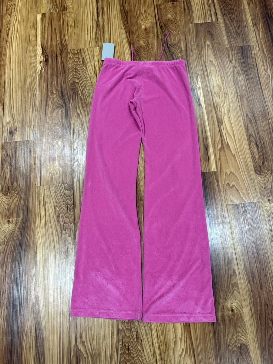 Balenciaga Balenciaga Dark Pink Velour Flared Jogger Trouser Medium NWT Size US 32 / EU 48 - 7 Thumbnail