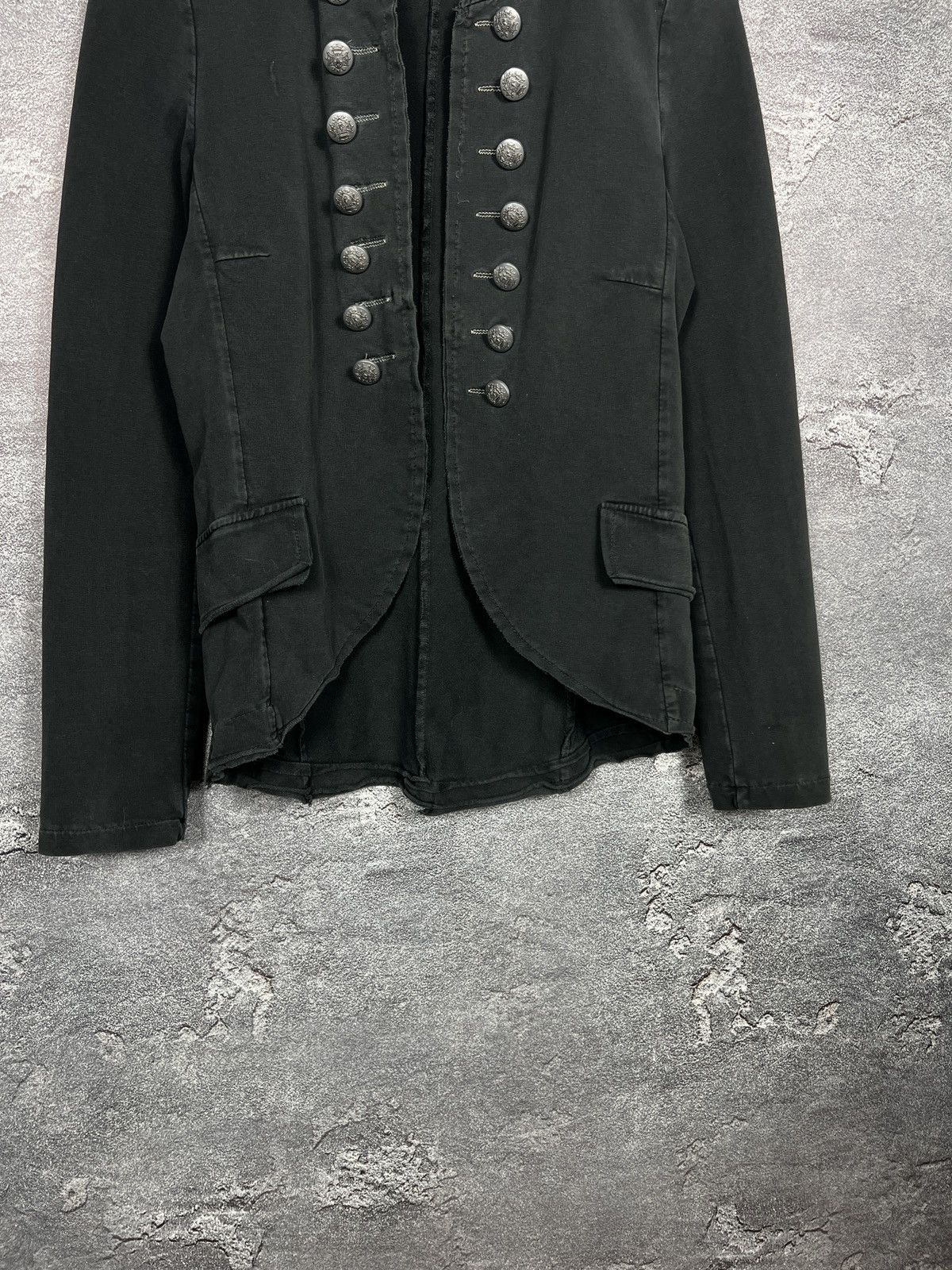 Hysteric Glamour 00s Military Napoleon Washed Jacket Gothic Balmain Style Size M / US 6-8 / IT 42-44 - 3 Thumbnail