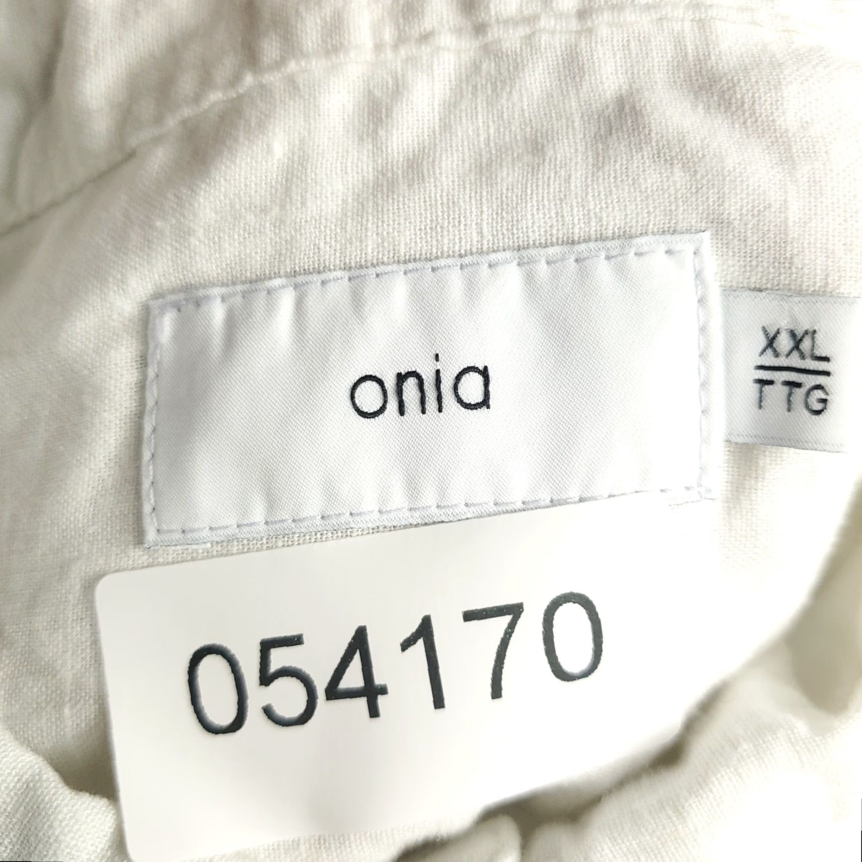 Onia Onia Button-Up Shirt Mens 2XL White Casual Short Sleeve Classic Modern Size US XXL / EU 58 / 5 - 6 Thumbnail