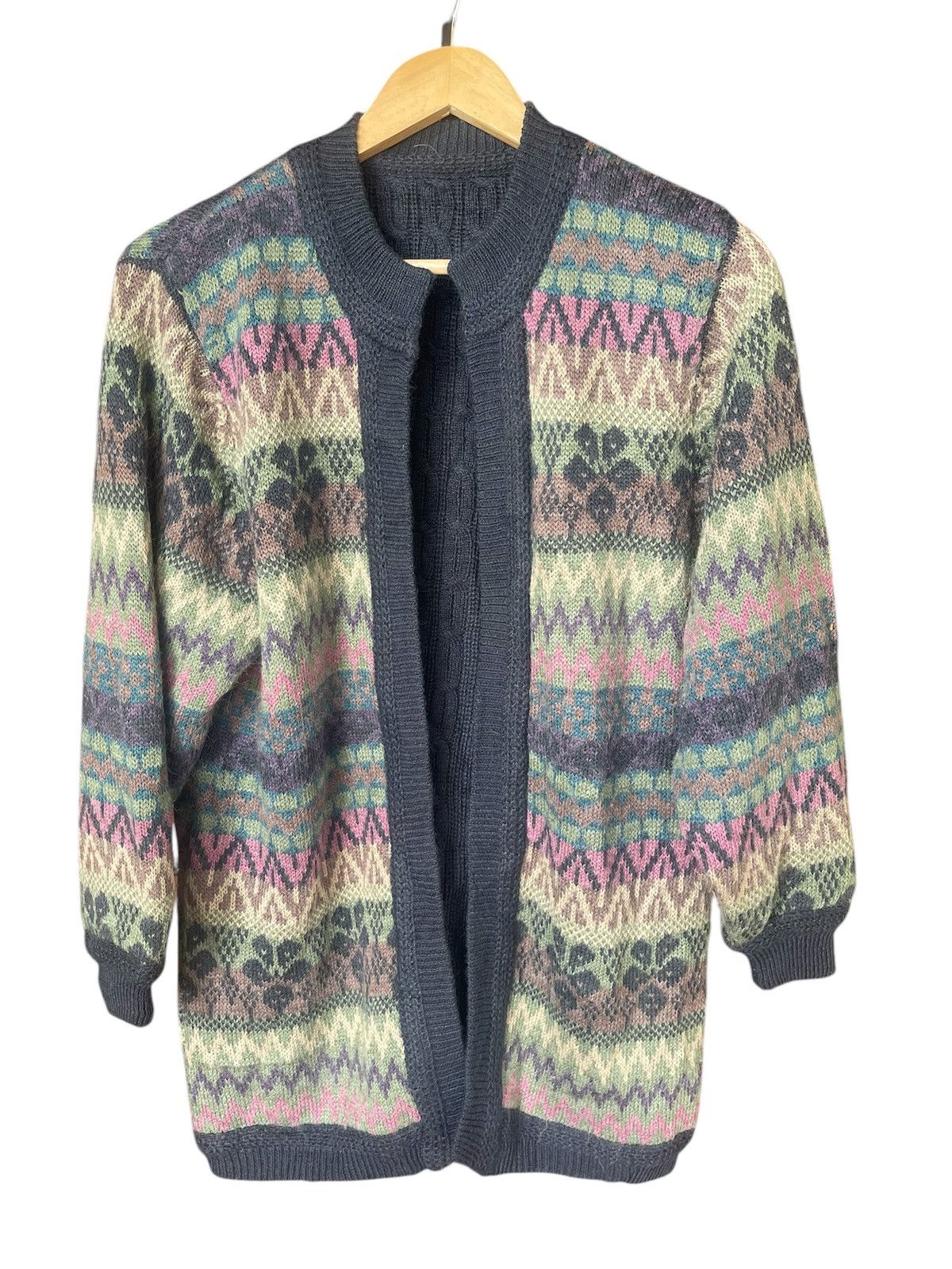 Japanese Brand × The Unbranded Brand Rare REVERSIBLE KNIT CARDIGAN Size US L / EU 52-54 / 3 - 1 Thumbnail