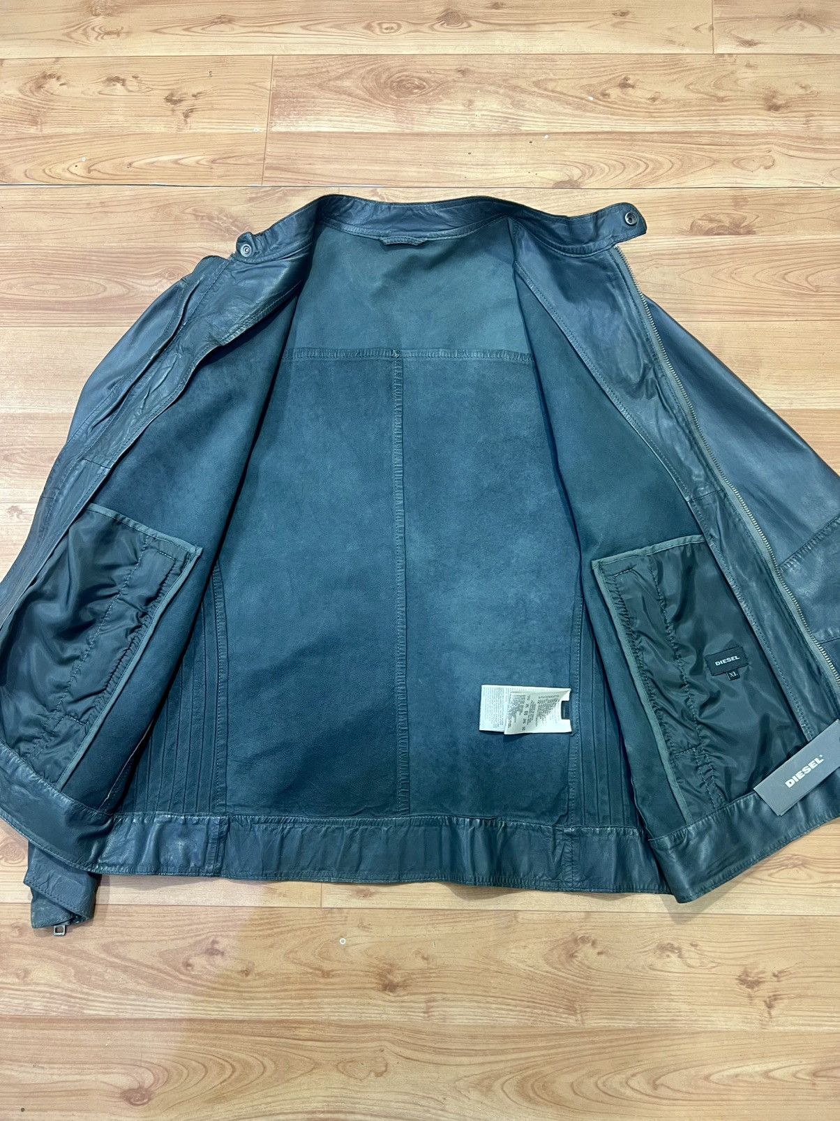 Diesel Diesel L-All-RAW leather jacket size XL Size US L / EU 52-54 / 3 - 8 Thumbnail