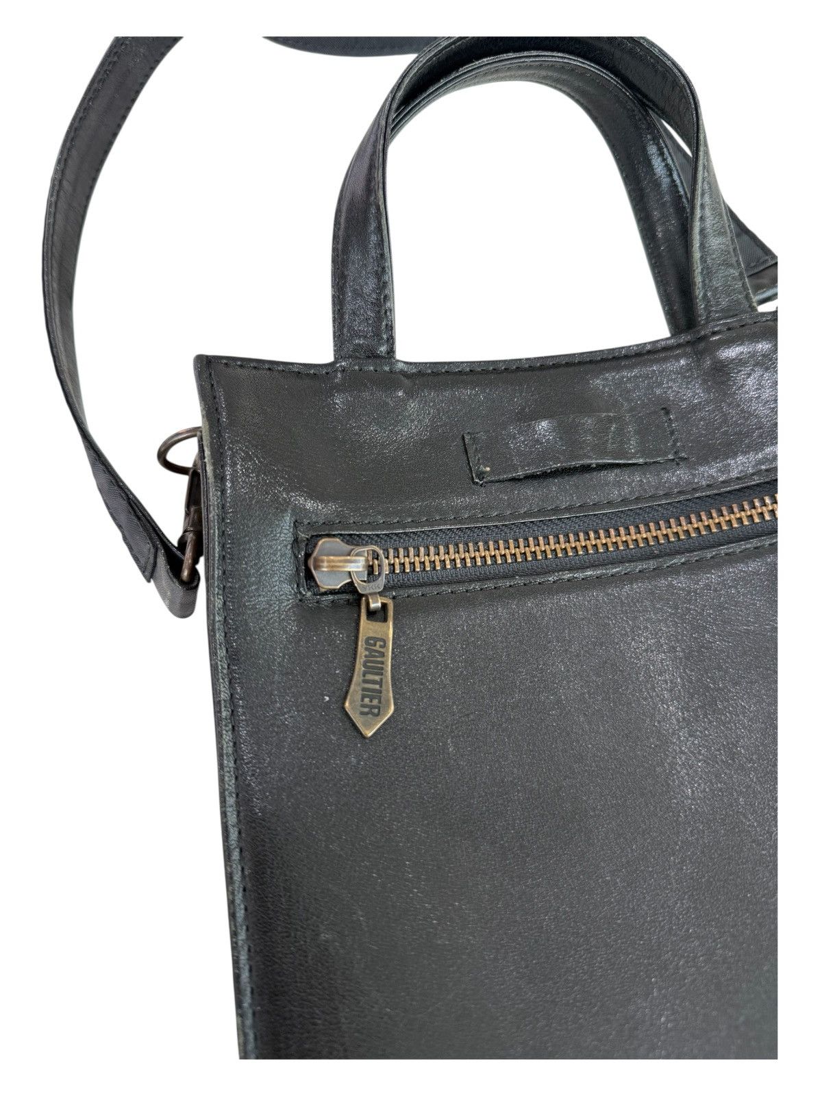 RARE Vintage 90s Jean Paul Gaultier Angel Leather 2 Way Bag