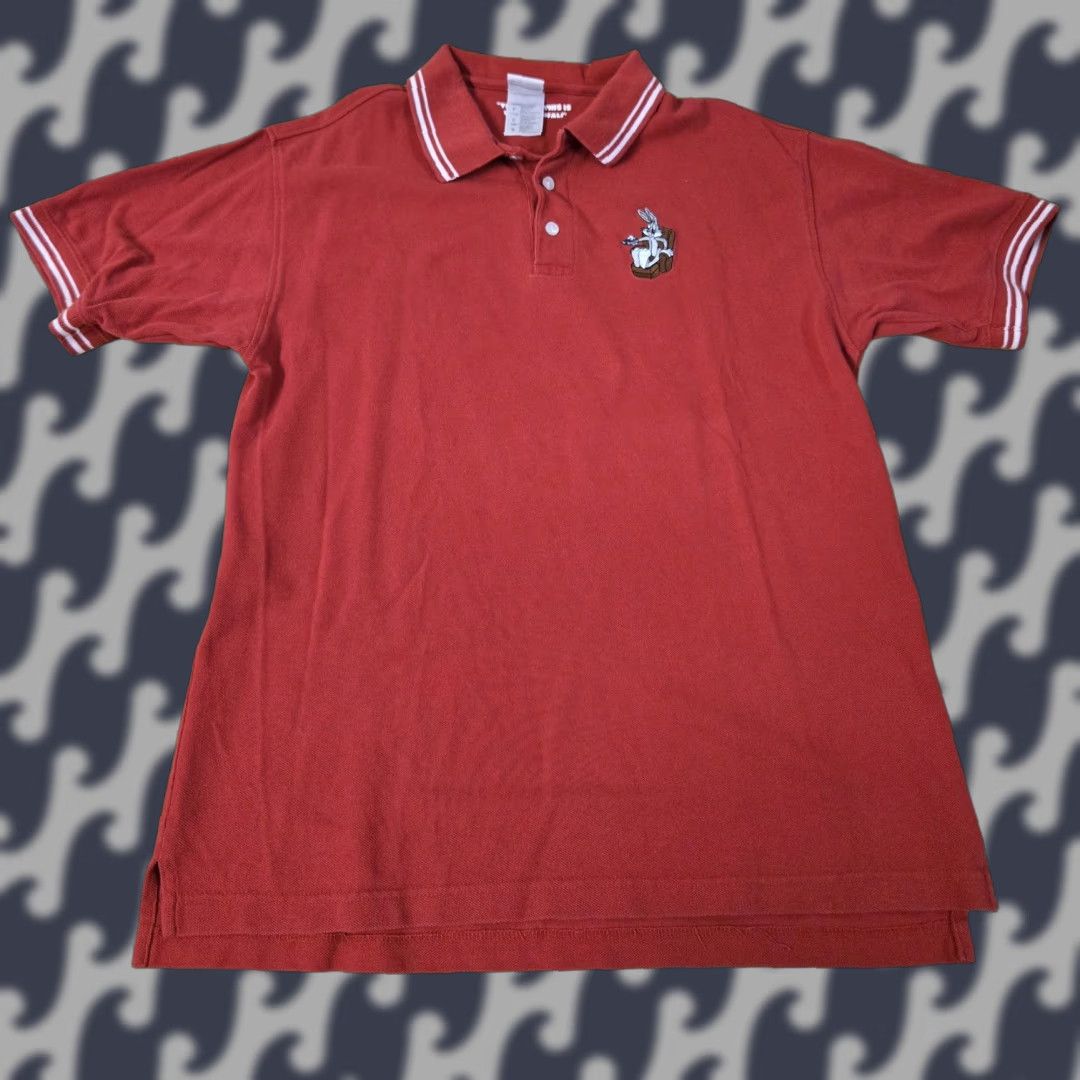 Vintage VINTAGE Warner Bros Bugs Bunny Shirt Mens Small Red Polo Embroidered Cartoon Classic Tee Size US S / EU 44-46 / 1 - 1 Thumbnail