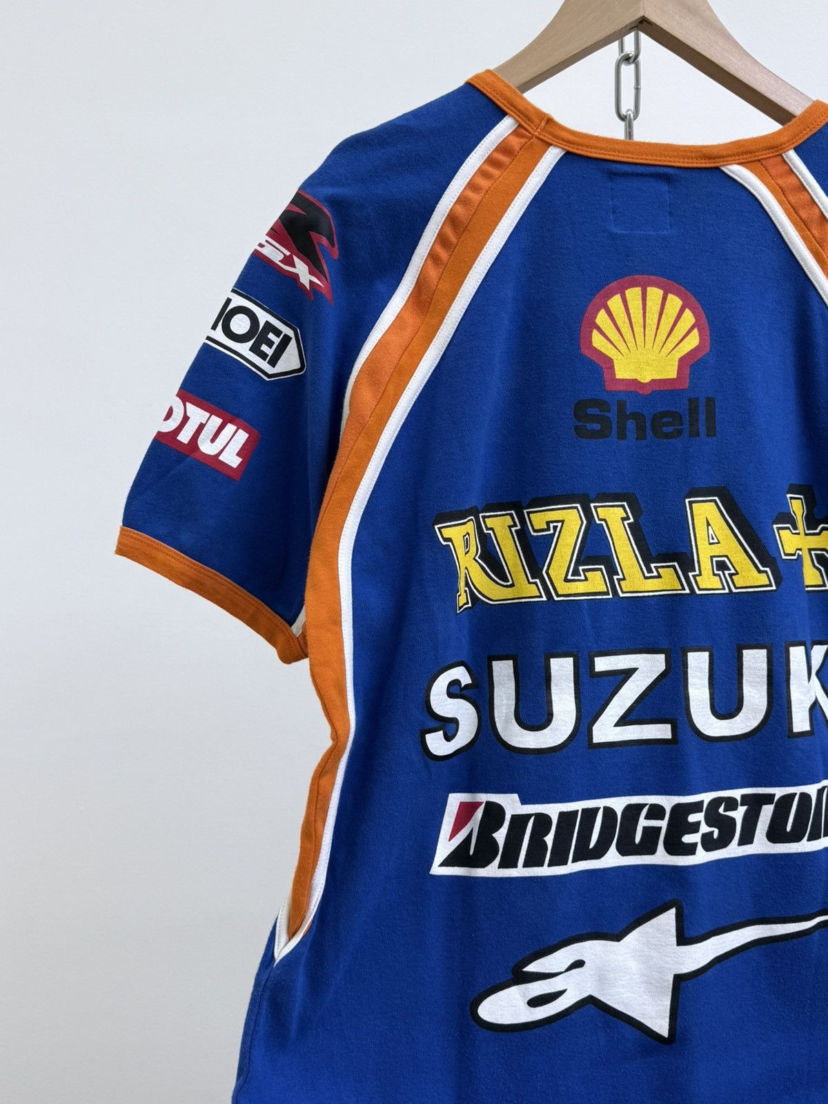 Vintage Vintage 90s Suzuki Rizla Racing T-Shirt Size US XL / EU 56 / 4 - 5 Thumbnail