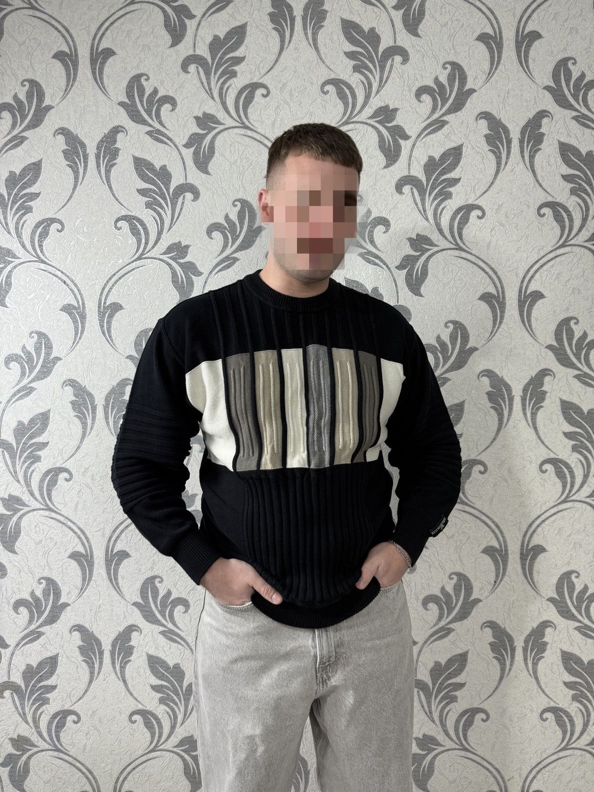 Carlo Colucci Vintage Coogi Style Sweater Carlo Colucci Knit 90s Y2K Size US L / EU 52-54 / 3 - 10 Thumbnail