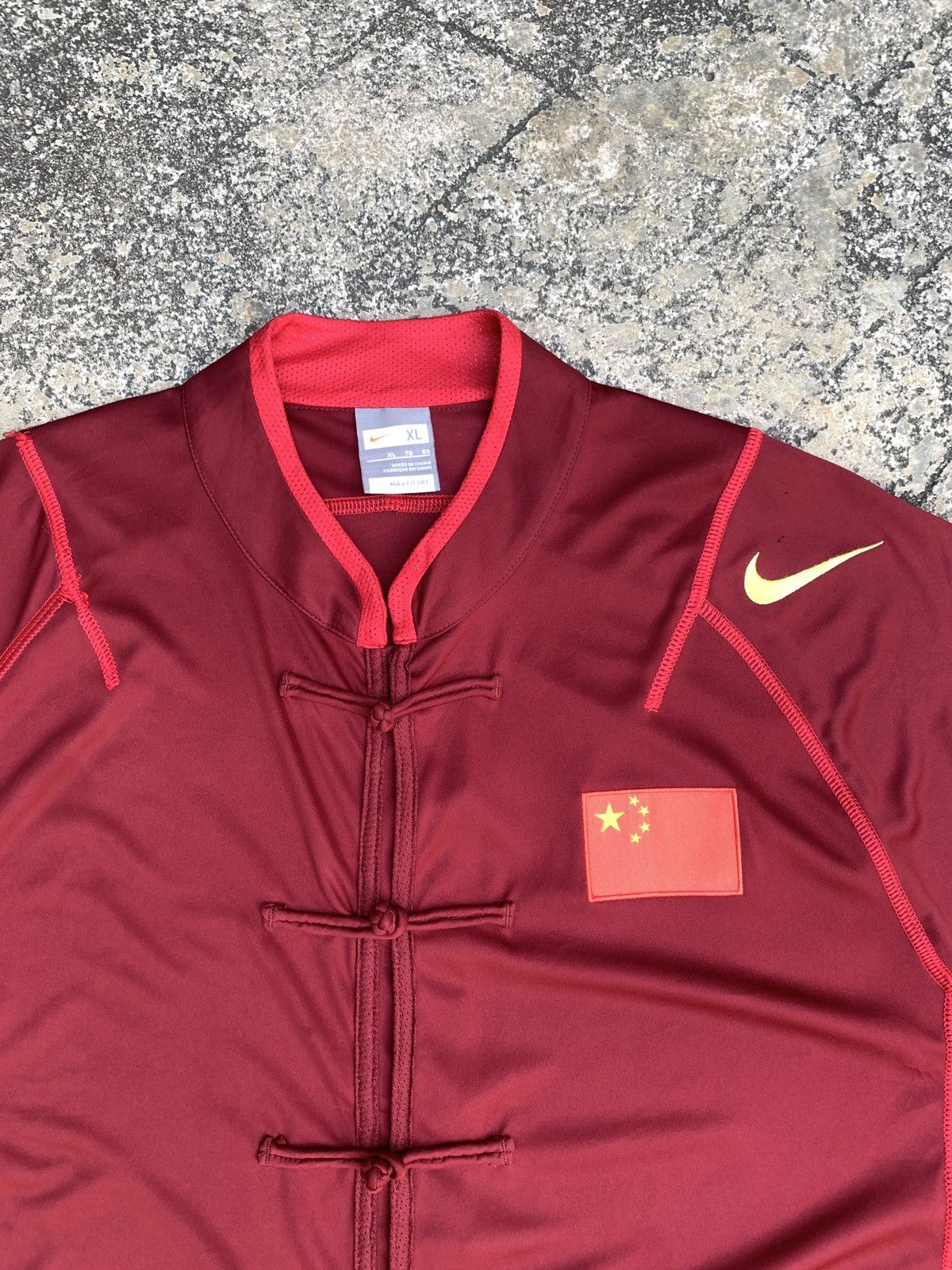 Nike 2007 Nike China Combat DriFit Knotted Button Up Shirt Size US XL / EU 56 / 4 - 3 Thumbnail