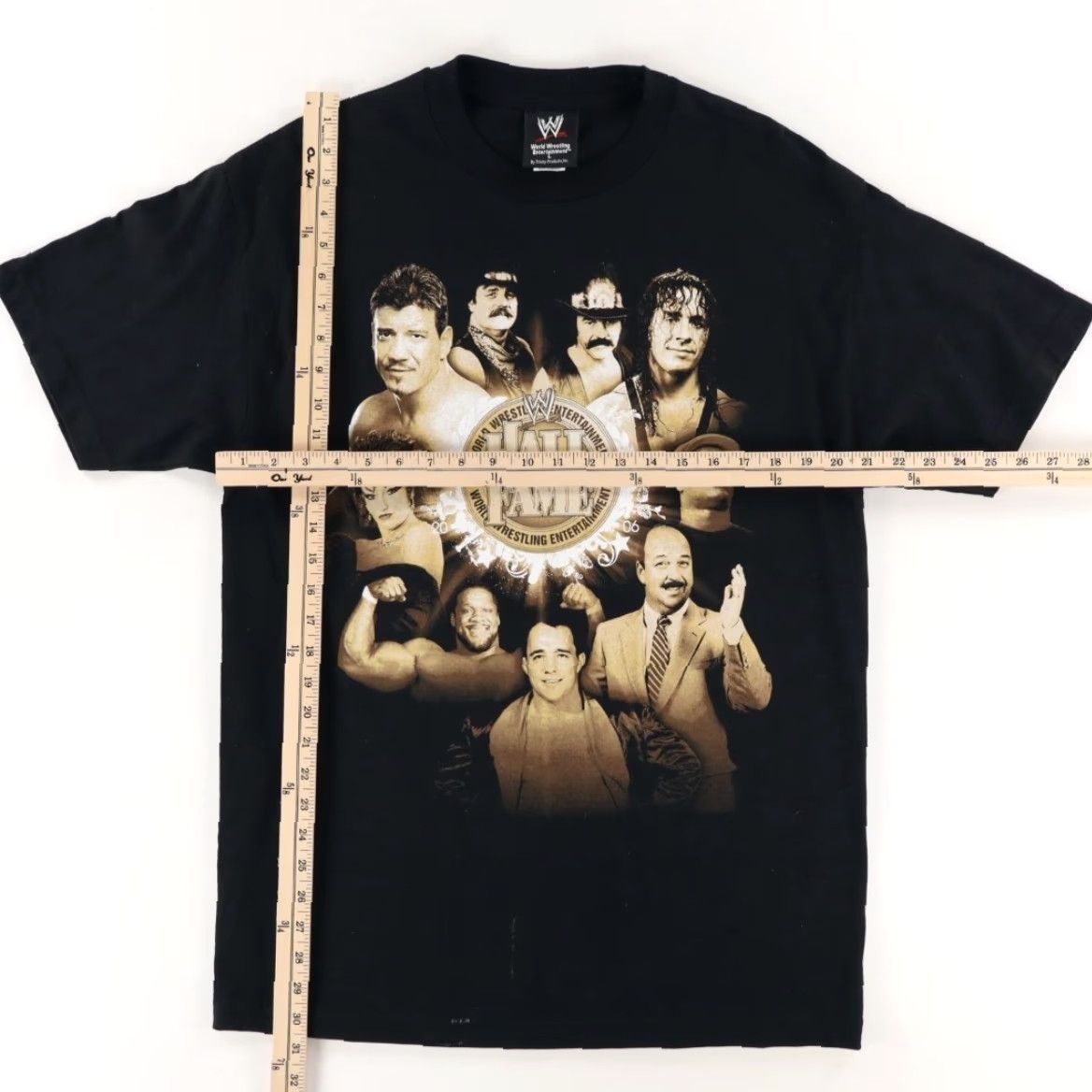 Vintage VTG WWE 2002 Hall of Fame Hart Guerrero Shirt Black L Mens Size US L / EU 52-54 / 3 - 3 Thumbnail