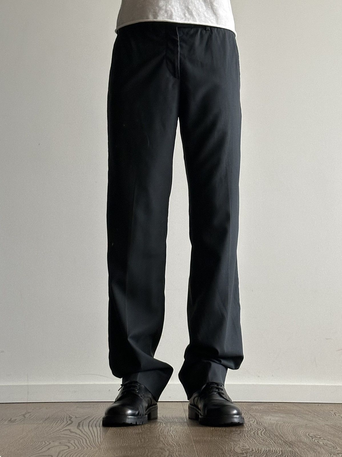 Prada Prada SS10 Coated Wool Pants Size US 32 / EU 48 - 1 Thumbnail