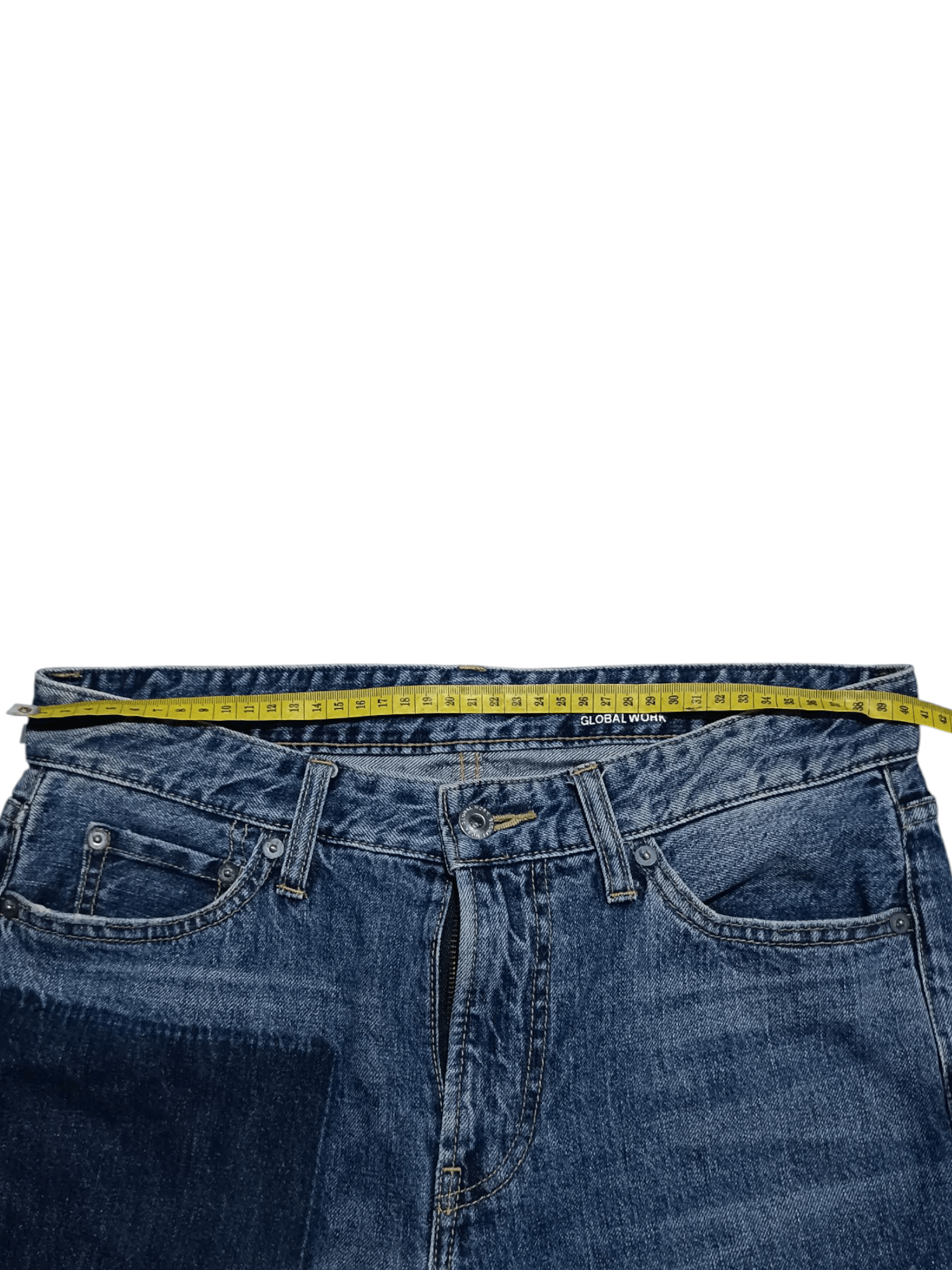 Global Work × Japanese Brand Global Work Patchwork Regular Fit Jeans Size US 30 / EU 46 - 10 Thumbnail