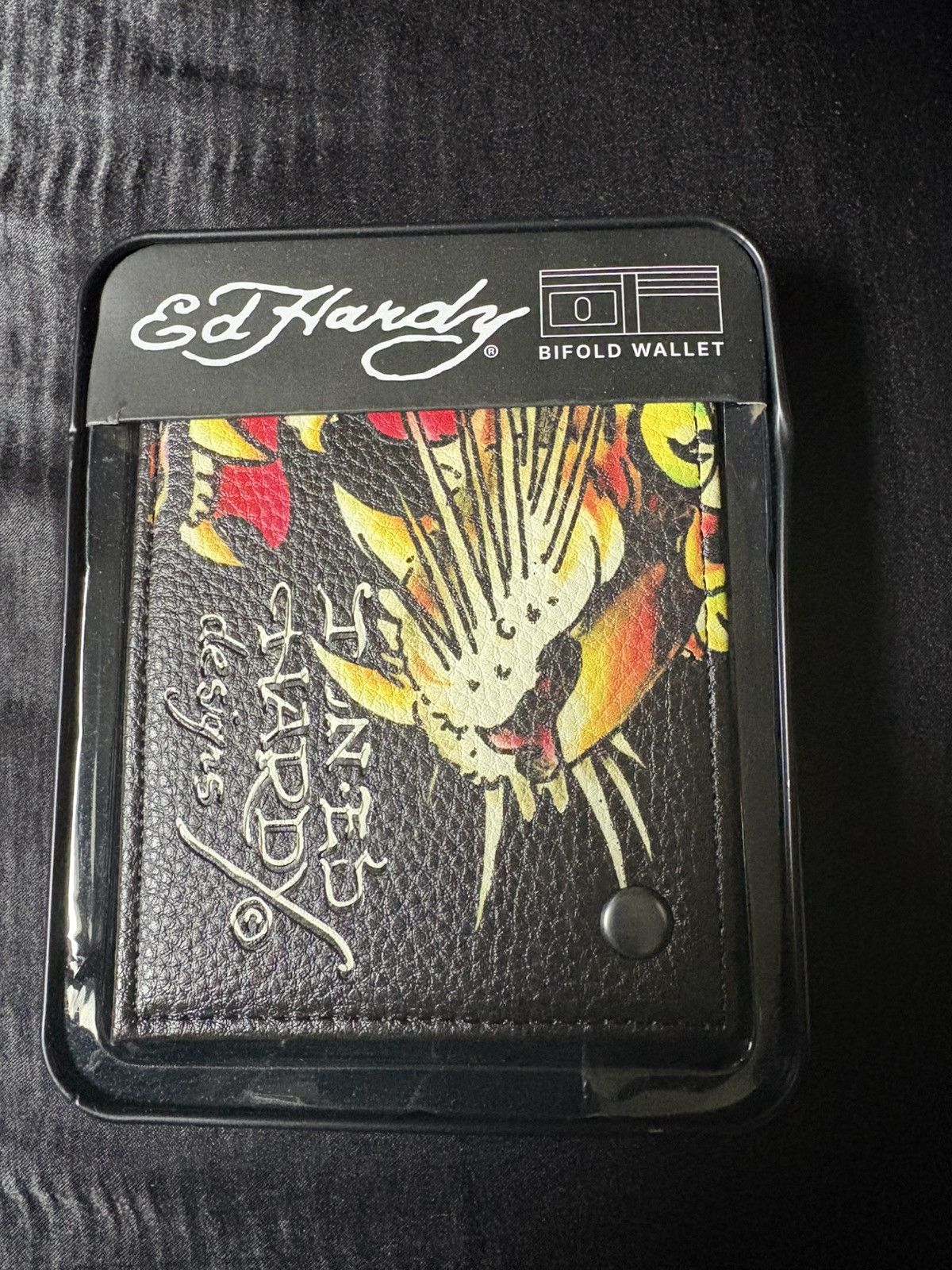 Ed Hardy Ed Hardy Tiger Bifold Black Wallet Size ONE SIZE - 1 Thumbnail
