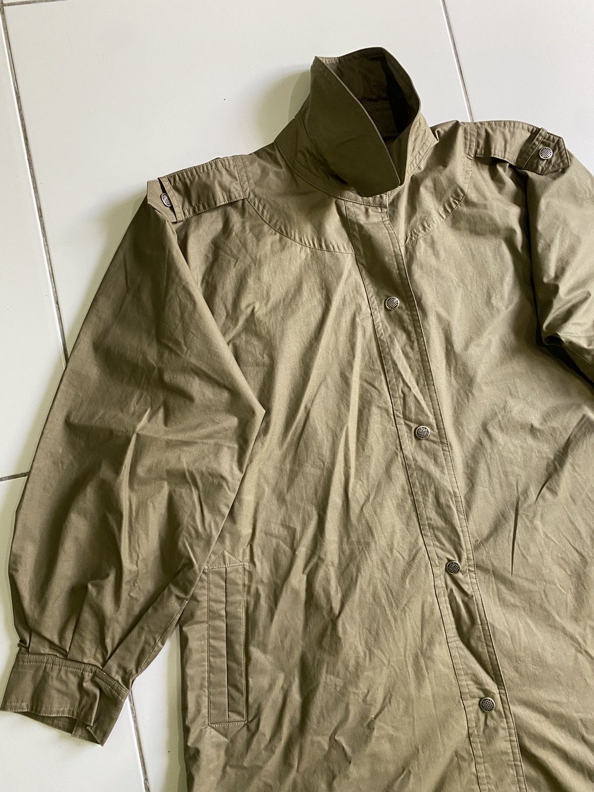 Yves Saint Laurent Vintage 80s Yves Saint Laurent Linen Long Men Jacket Size US M / EU 48-50 / 2 - 7 Thumbnail