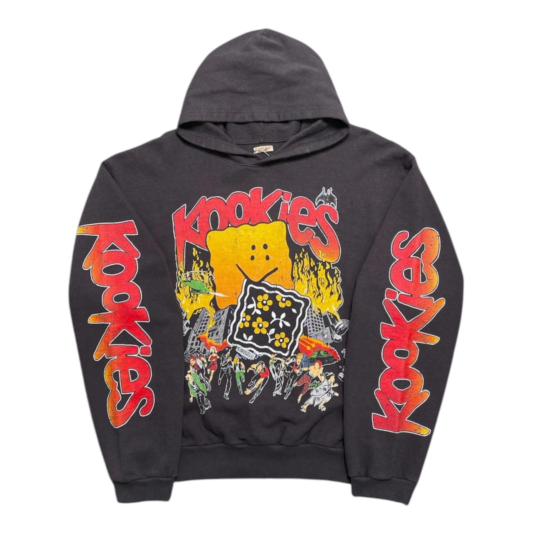 Kapital Buster Peckish Rainbowy Kookies Hooded Sweatshirt Black Size US XL / EU 56 / 4 - 1 Thumbnail
