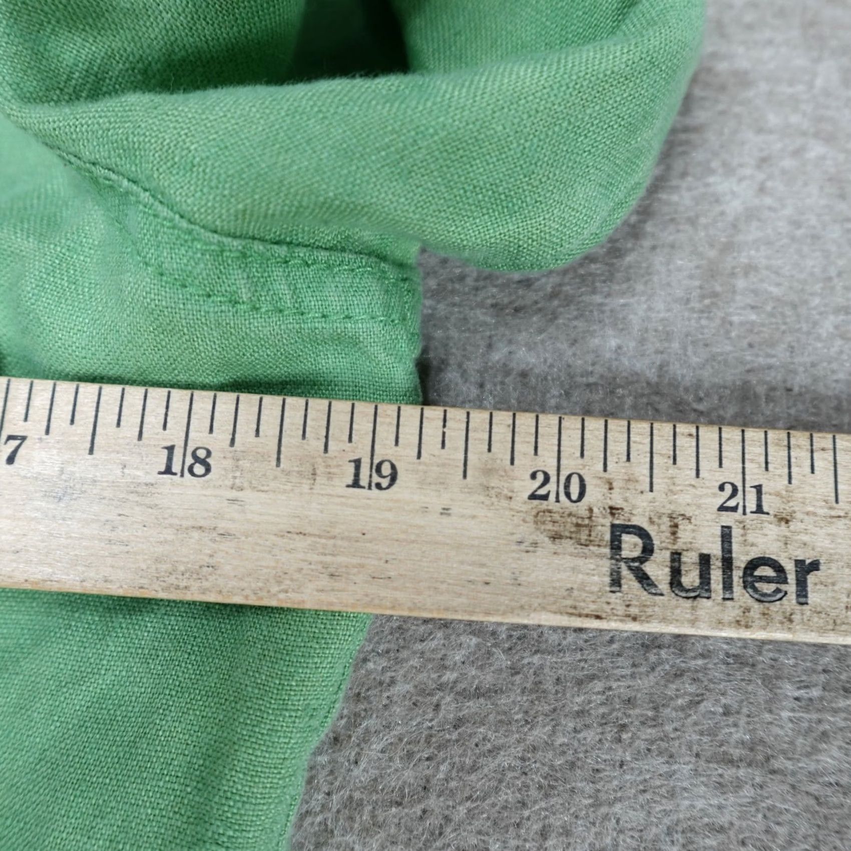 Boden Boden Dress Shirt Dress 8L Green Linen Roll Tab Utility Shirtdress Women Size 8 Knee Length Pockets Casual Size M / US 6-8 / IT 42-44 - 5 Thumbnail