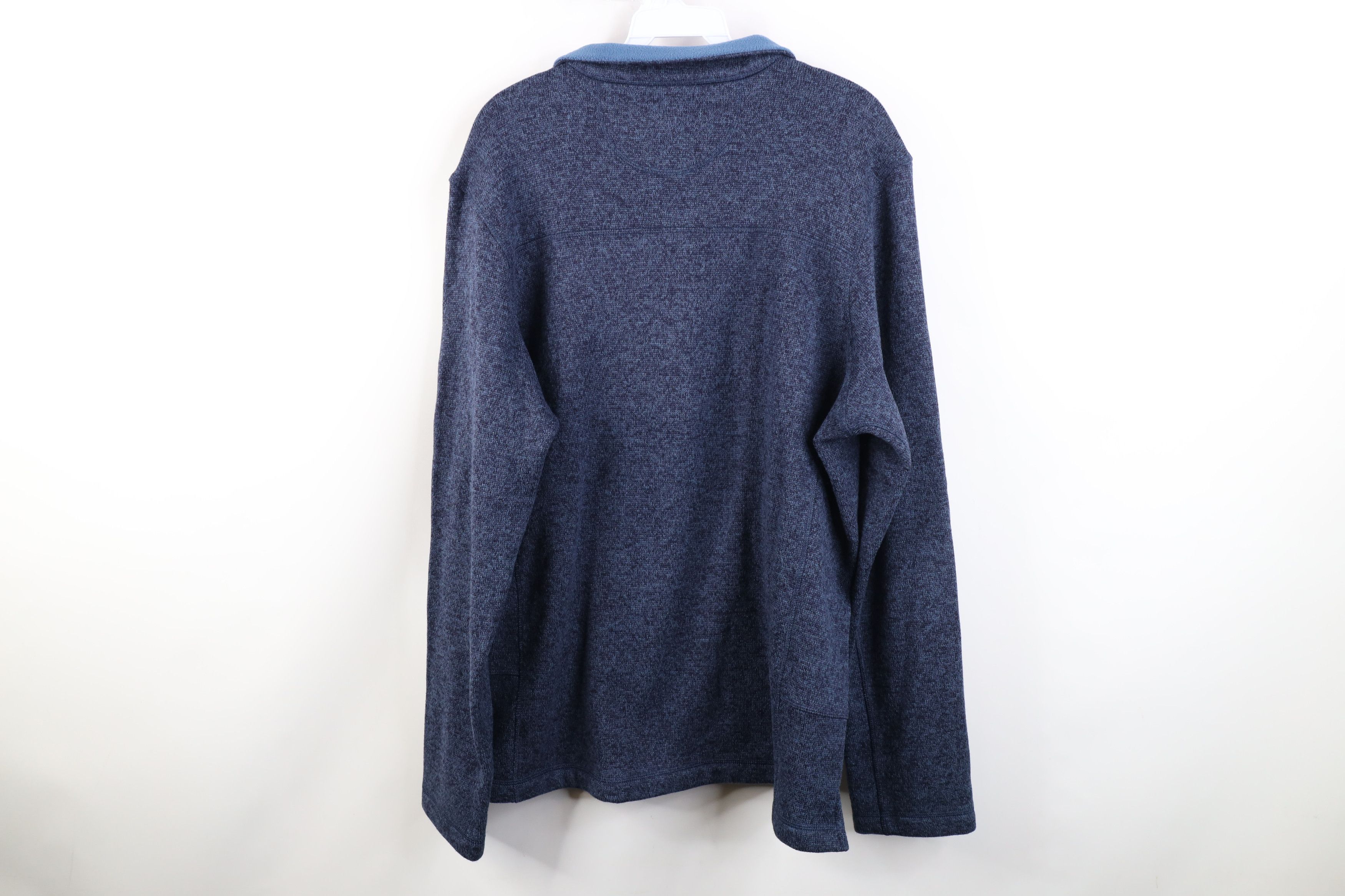 Woolrich Woolen Mills Vintage Y2K Woolrich Knit 1/4 Half Zip Pullover Sweater Blue Size US L / EU 52-54 / 3 - 10 Thumbnail