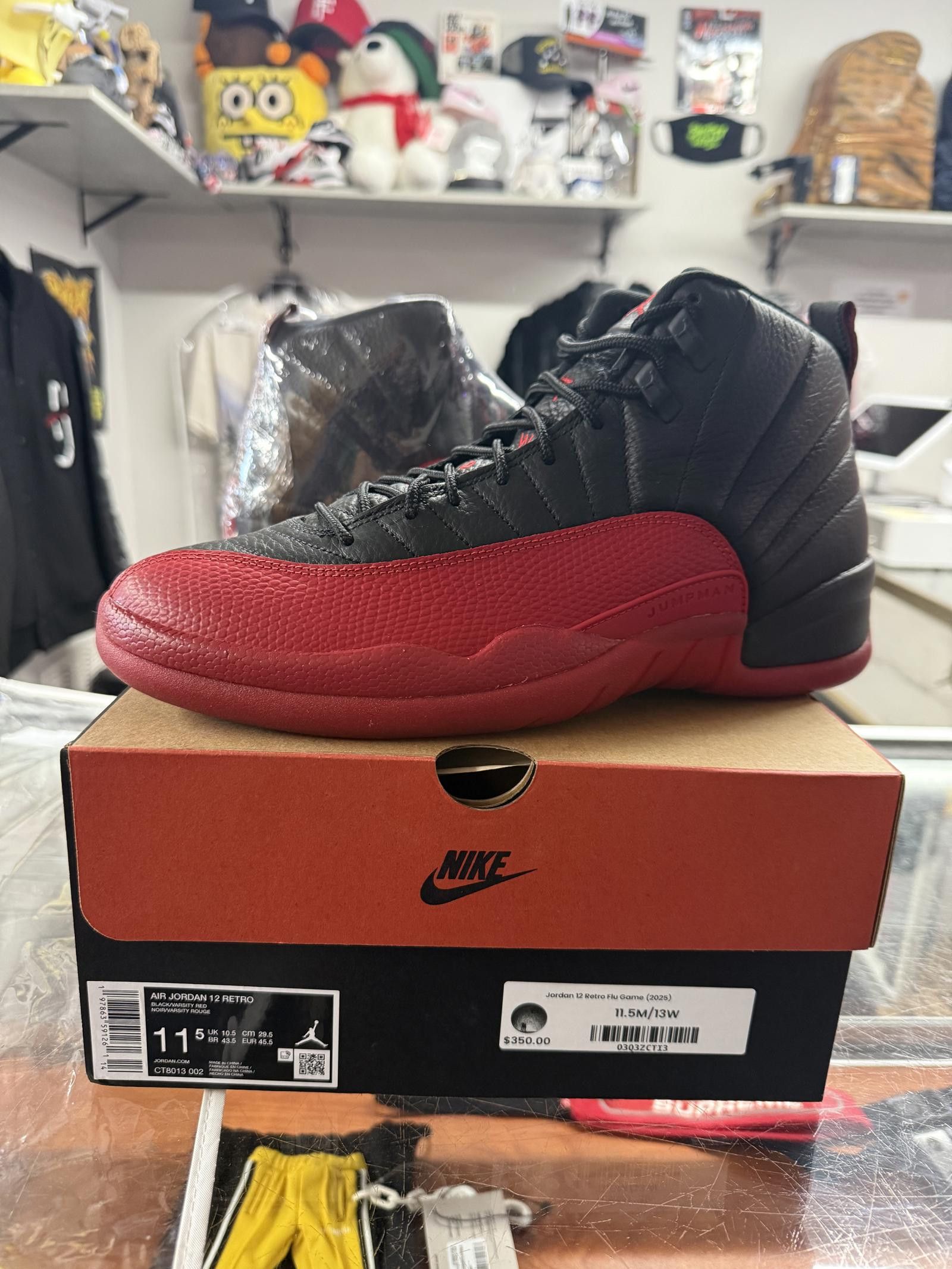 Jordan Brand Air Jordan Retro 12 "Flu Game" 2025 Size 11.5 Size US 11.5 / EU 44-45 - 1 Thumbnail