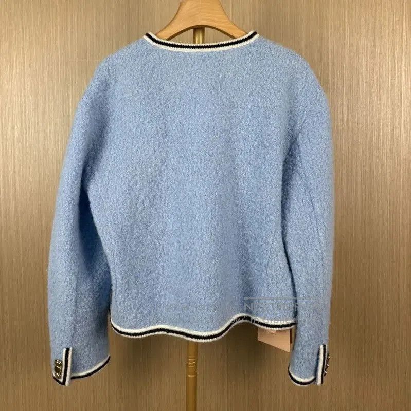 Miu Miu Miu Miu Blue Wool Women's Jacket . Size L / US 10 / IT 46 - 2 Thumbnail