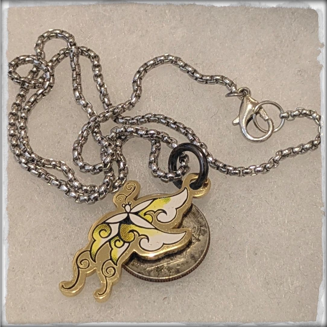 Other ED HARDY Gold & Silver Butterfly Pendant Necklace Size ONE SIZE - 3 Thumbnail