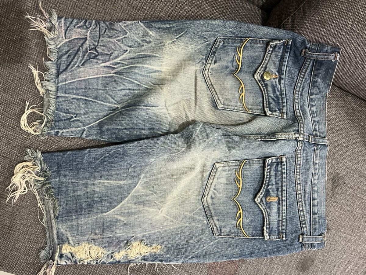 Japanese Brand Gostar de fuga Studded Distressed shortpant vkei grunge Size US 31 - 4 Thumbnail