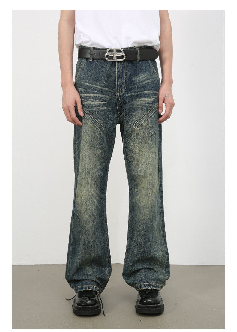 Japanese Brand × Jean American distressed washed loose flared vintage jeans Size US 32 / EU 48 - 1 Thumbnail