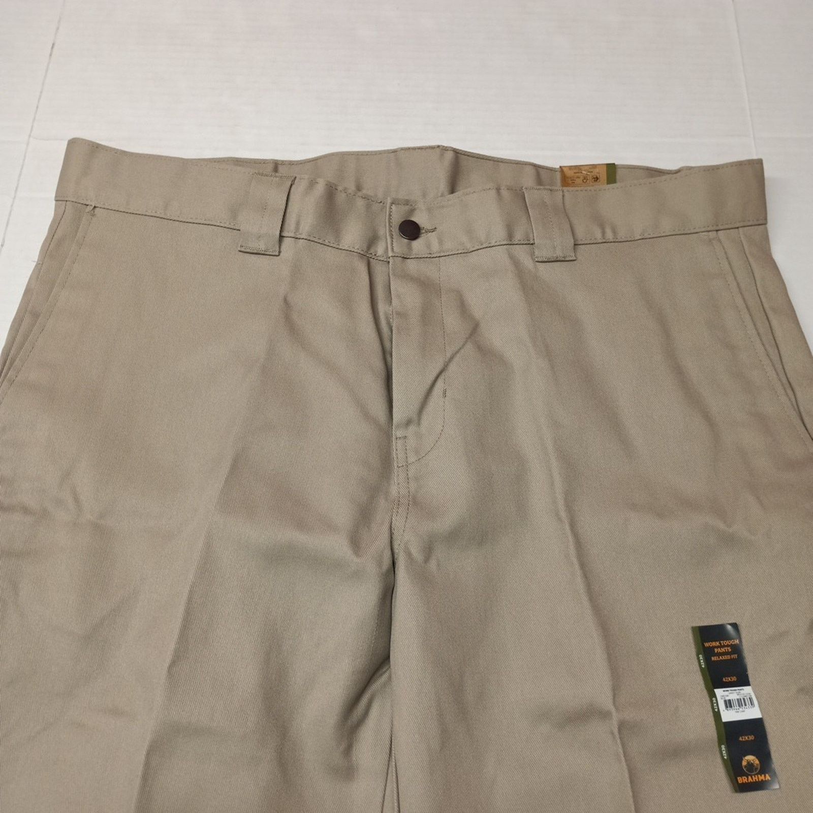 Other Brahma Men's Work Tough Pants Durable Size 42x30 Sandy Taupe Size US 42 / EU 58 - 4 Thumbnail