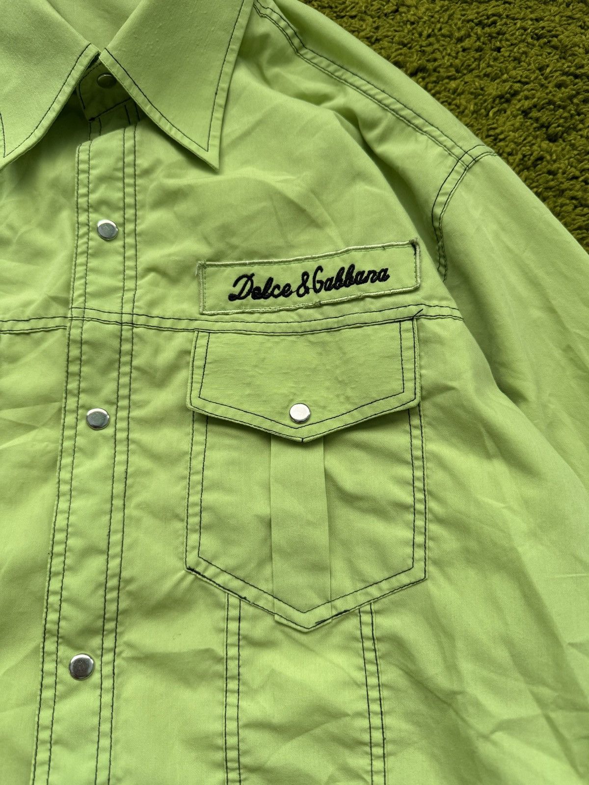 Designer × Dolce & Gabbana × Vintage Dolce & Gabbana D&G buttons up avant garde shirt Size US S / EU 44-46 / 1 - 3 Thumbnail