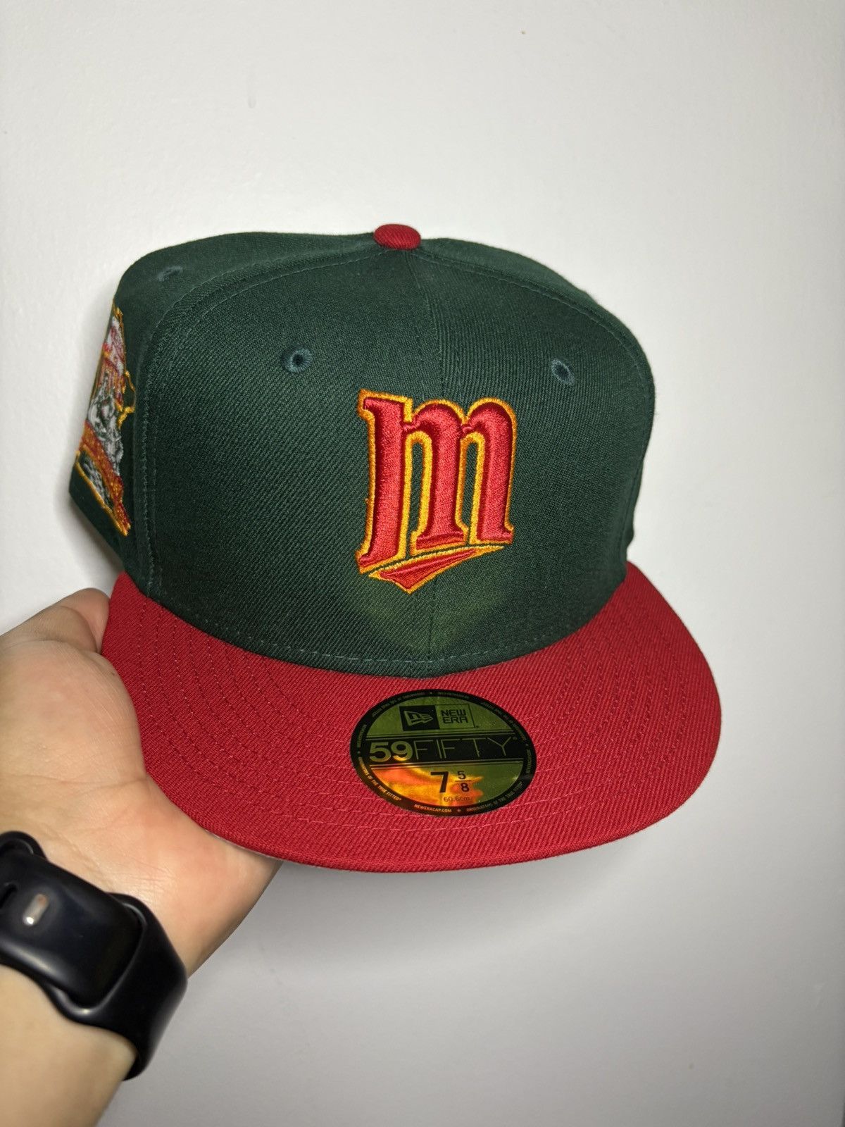 New Era Sz. 7 5/8 MLB Minnesota Twins Fitted Hat Topperz Size ONE SIZE - 1 Thumbnail