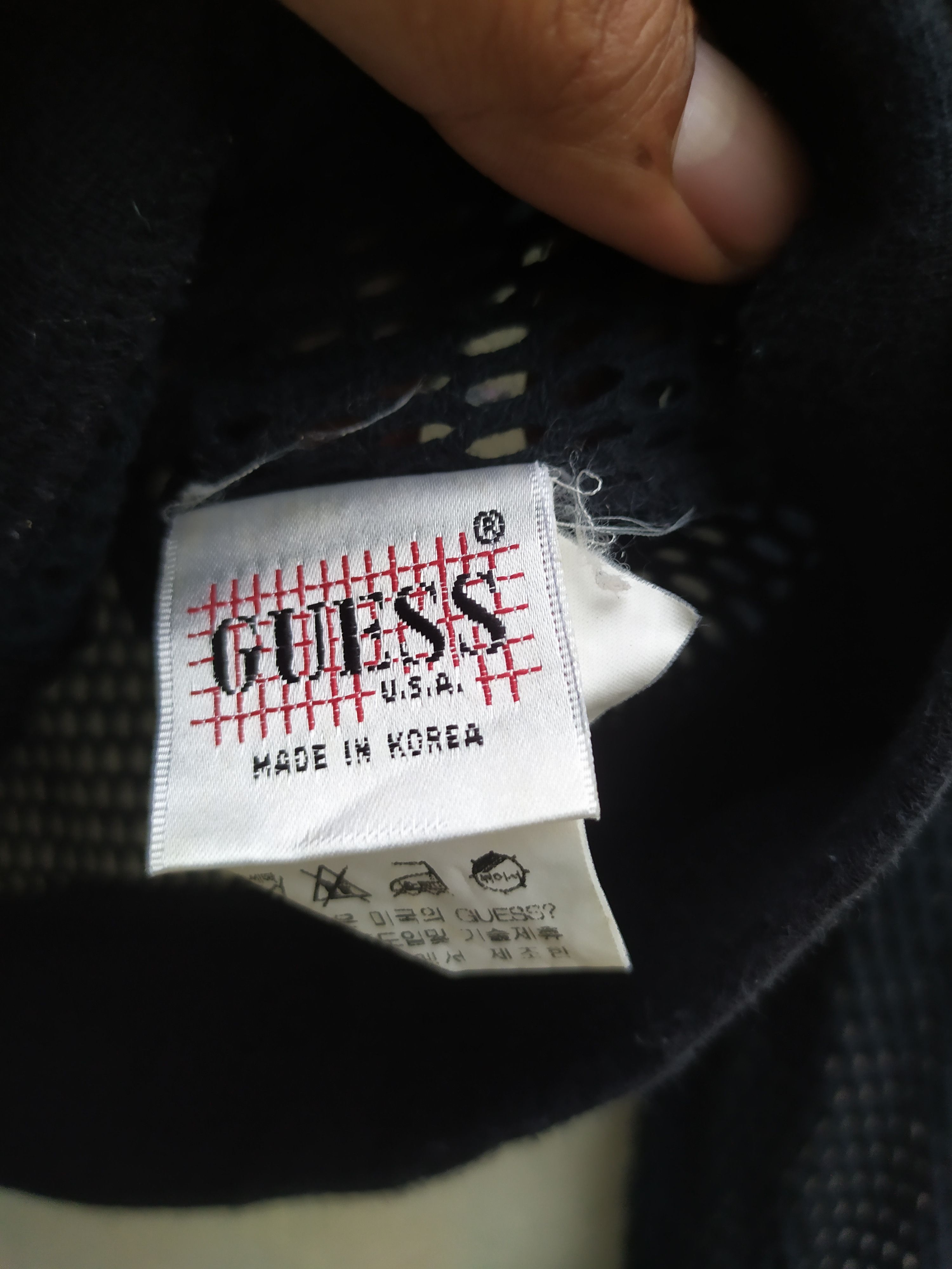 Guess × Vintage Vintage Guess Authentic Crop Hoodie Mesh Size S / US 4 / IT 40 - 10 Thumbnail