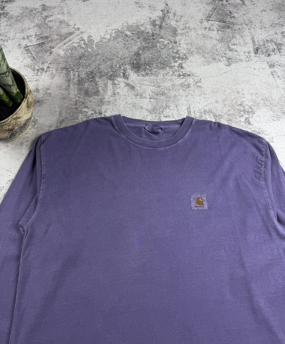 Carhartt Carhartt Nelson Men’s Large Rap Purple Washed Longsleeve Sweatshirt T Shirt Tee Size US L / EU 52-54 / 3 - 5 Thumbnail