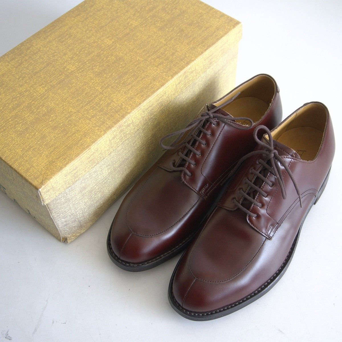 REGAL REGAL V-Tip Leather Shoes Brown Size 7 Size US 7 / EU 40 - 1 Thumbnail
