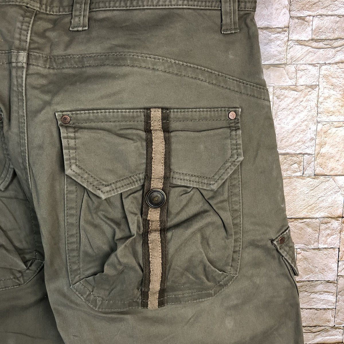 Japanese Brand Japanese Brand Green Cargo Multipocket Pants #A127 Size US 32 / EU 48 - 20 Thumbnail