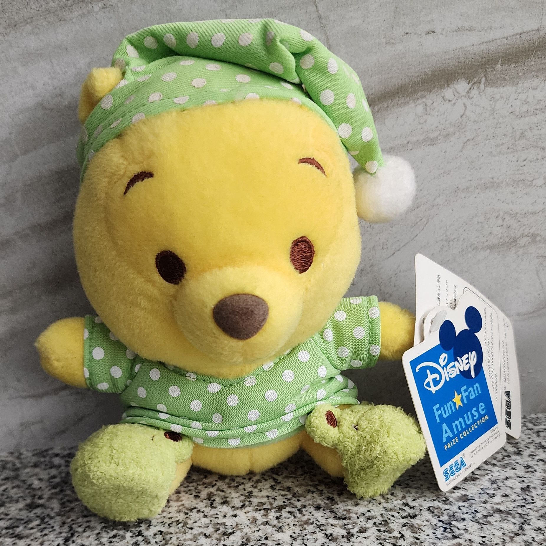 Disney NWT Disney Fun Fan Sega Winnie The Pooh Green Frog Plush 6" Size ONE SIZE - 1 Thumbnail