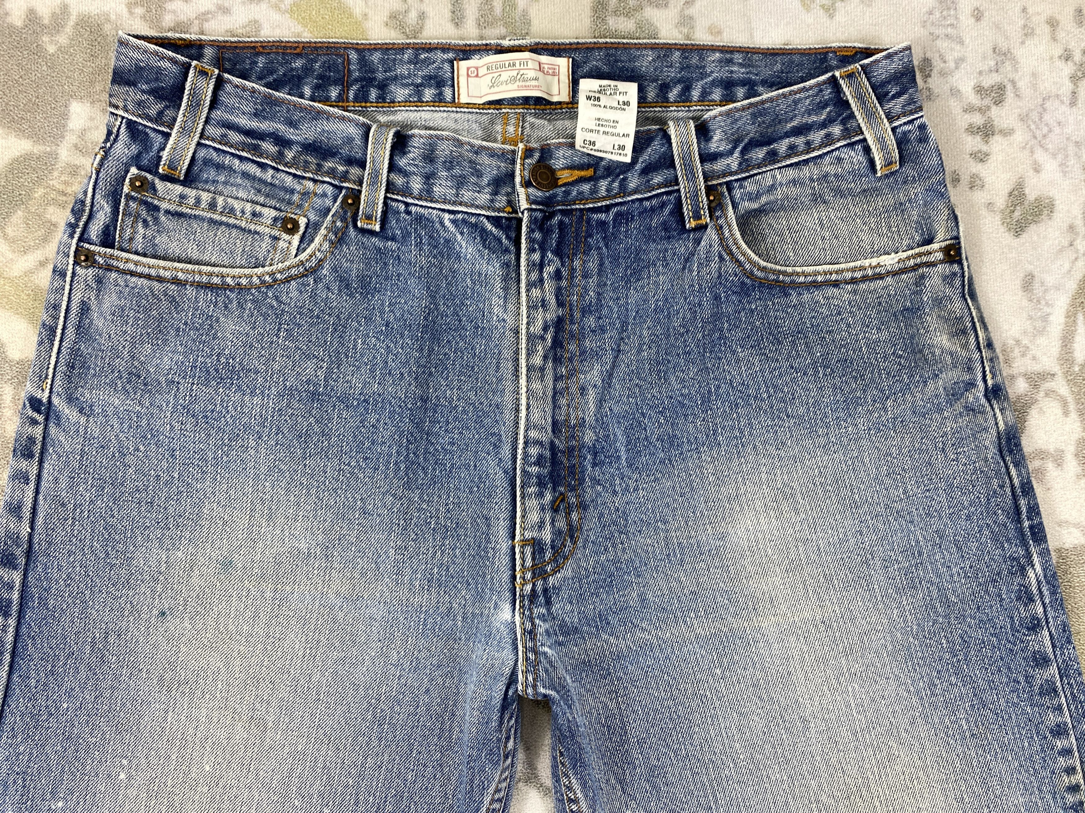 Levi's Distressed Blue Vintage Levi's Signature 36x29.5 -JN1796 Size US 36 / EU 52 - 3 Thumbnail