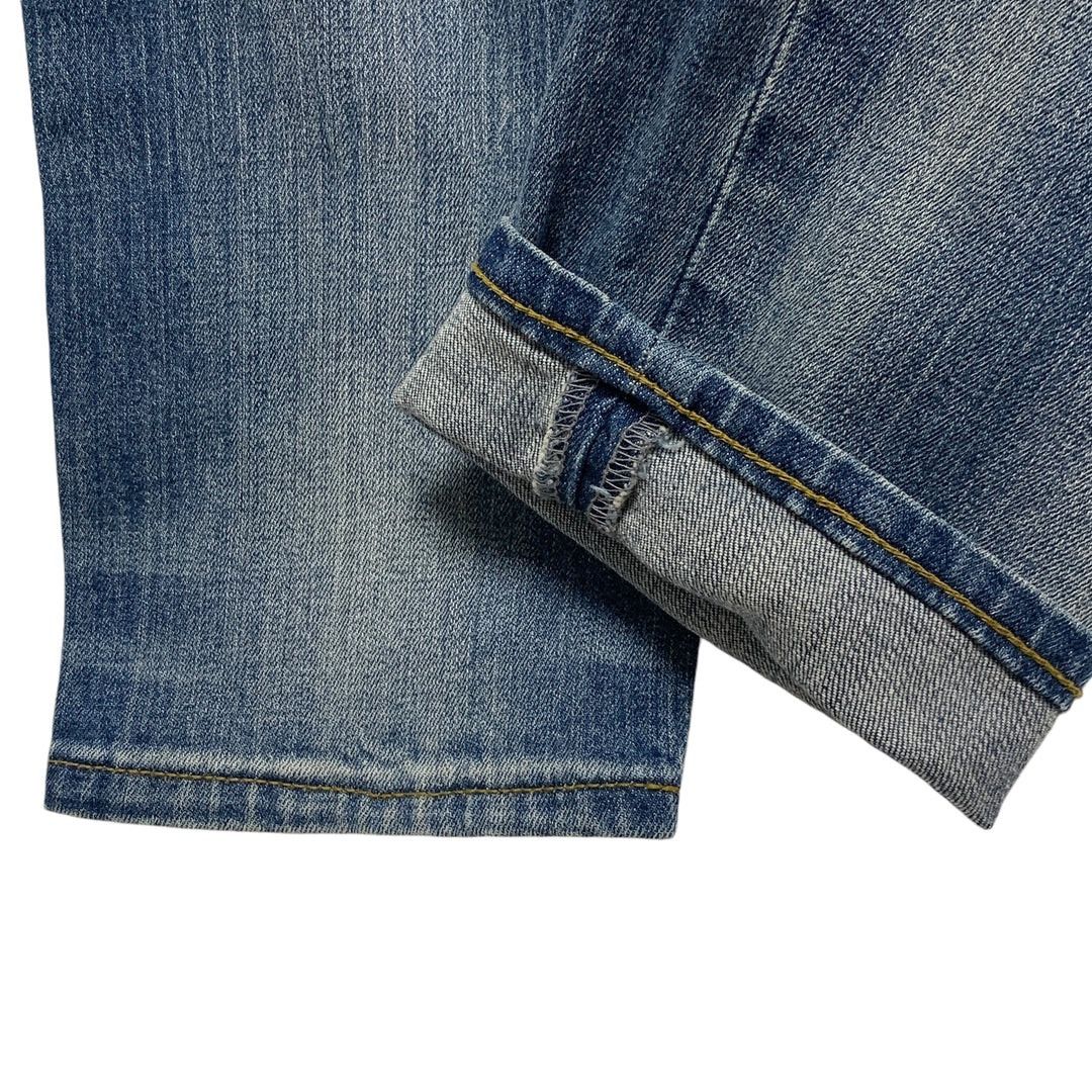 Number (N)ine NUMBER NINE NANO UNIVERSE CROPPED DISTRESSED DENIM JEANS Size US 31 - 6 Thumbnail