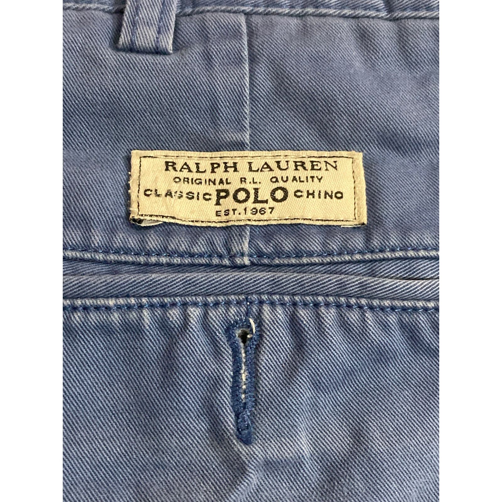 Polo Ralph Lauren POLO RALPH LAUREN ClassicFit Chino Shorts 34 Old Royal Blue Size US 34 / EU 50 - 5 Thumbnail