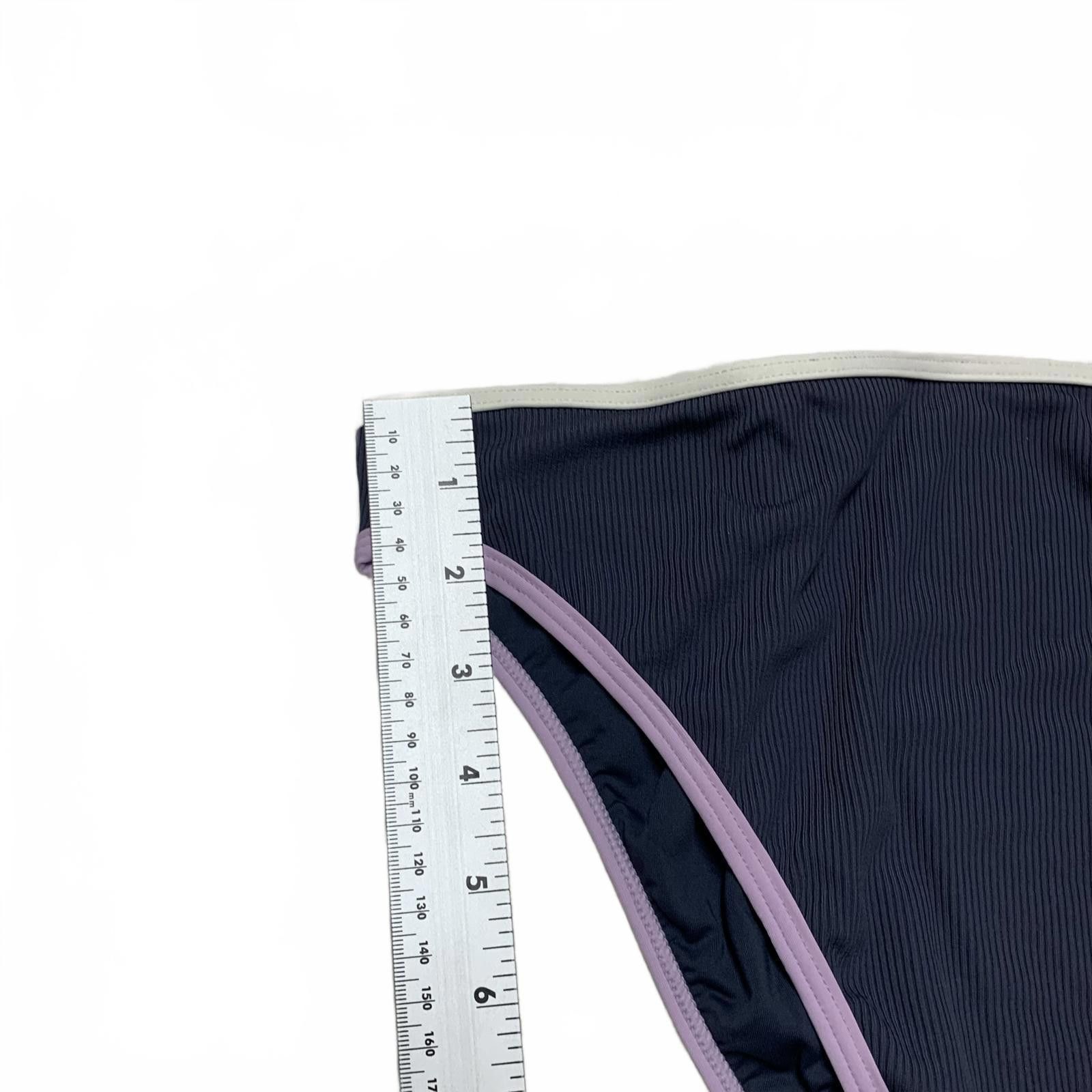 Other L*SPACE Women's Sz XLarge Gray & Lilac Ribbed Bikini Bottoms Size ONE SIZE - 6 Thumbnail