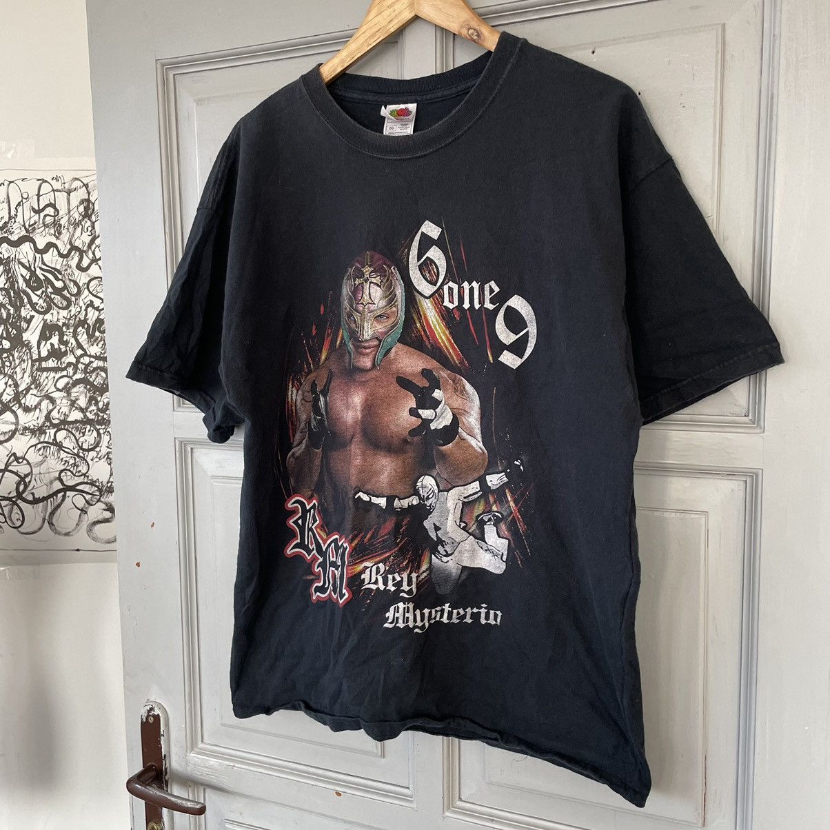 Vintage × WWE 2000s REY MYSTERIO 619 RARE FADED WRESTLING TEE y2k Size US XL / EU 56 / 4 - 6 Thumbnail