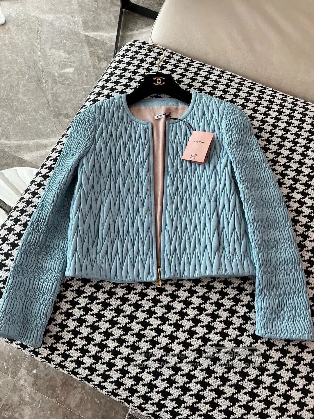 Miu Miu Miu Miu Classic Quilted Lambskin Jacket. Size S / US 4 / IT 40 - 2 Thumbnail