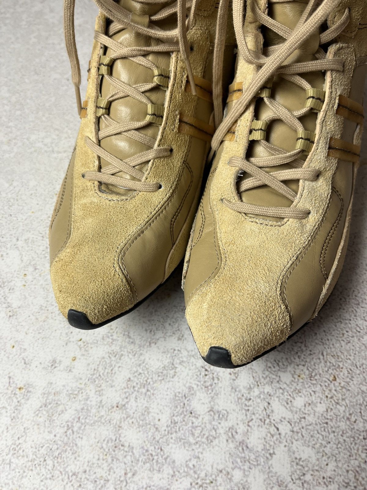 Diesel Vintage Diesel Y2K Foxtrott Leather Suede Sneakers Size US 11 / IT 41 - 7 Thumbnail