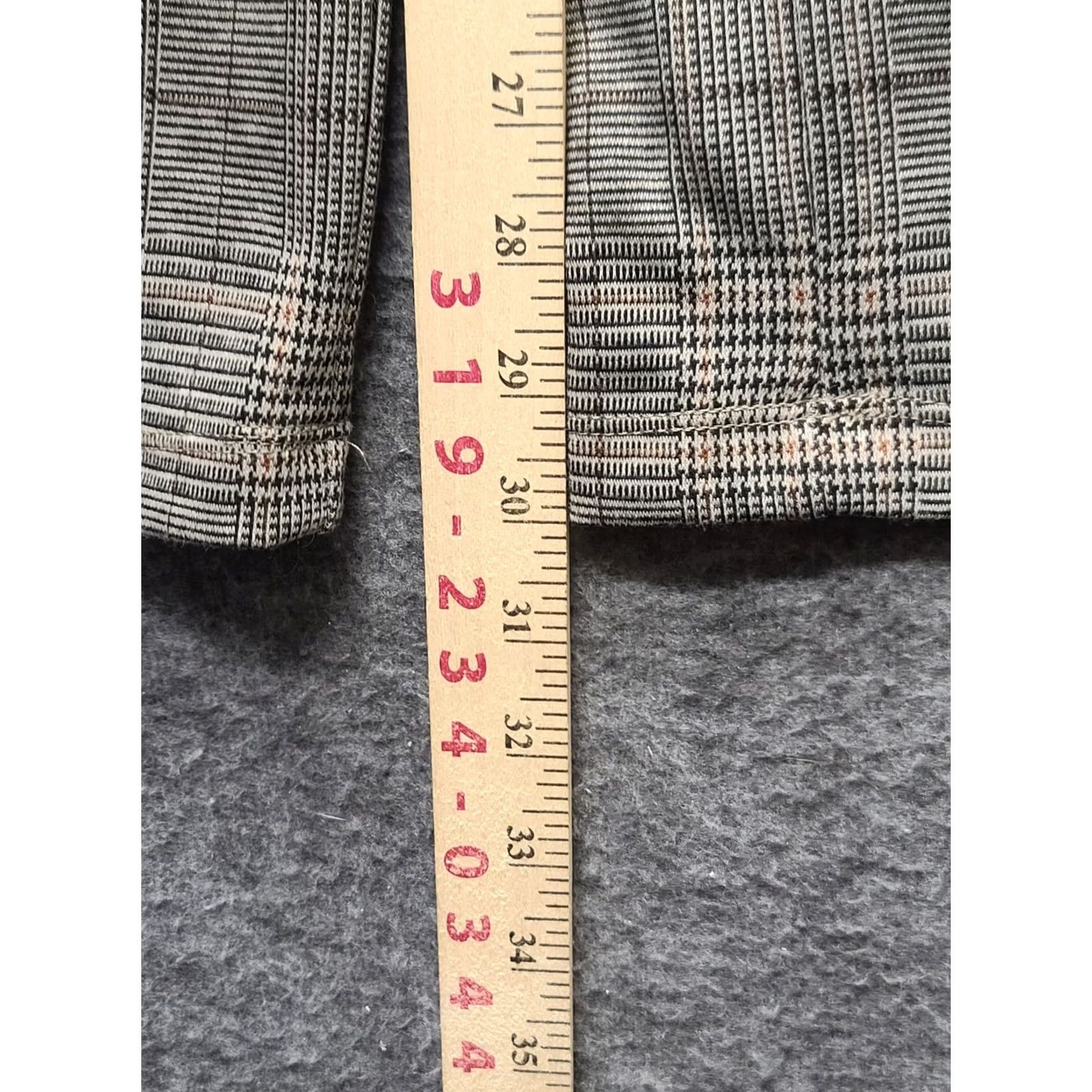 Vintage MAX STUDIO London Pants Womens M 28x30 Wide Leg High Rise Gray Polyester Rayon Spandex Geometric NWT Mens? Size 32" / US 10 / IT 46 - 7 Thumbnail